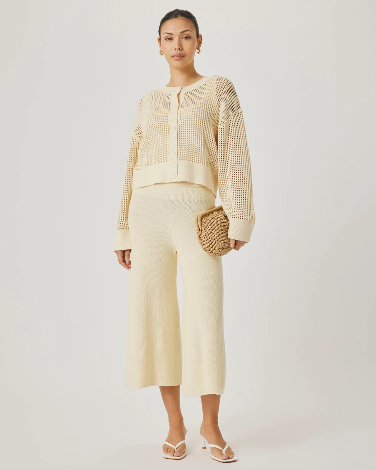 Splendid x @Cellajaneblog Knit Ankle Pant - Image 5