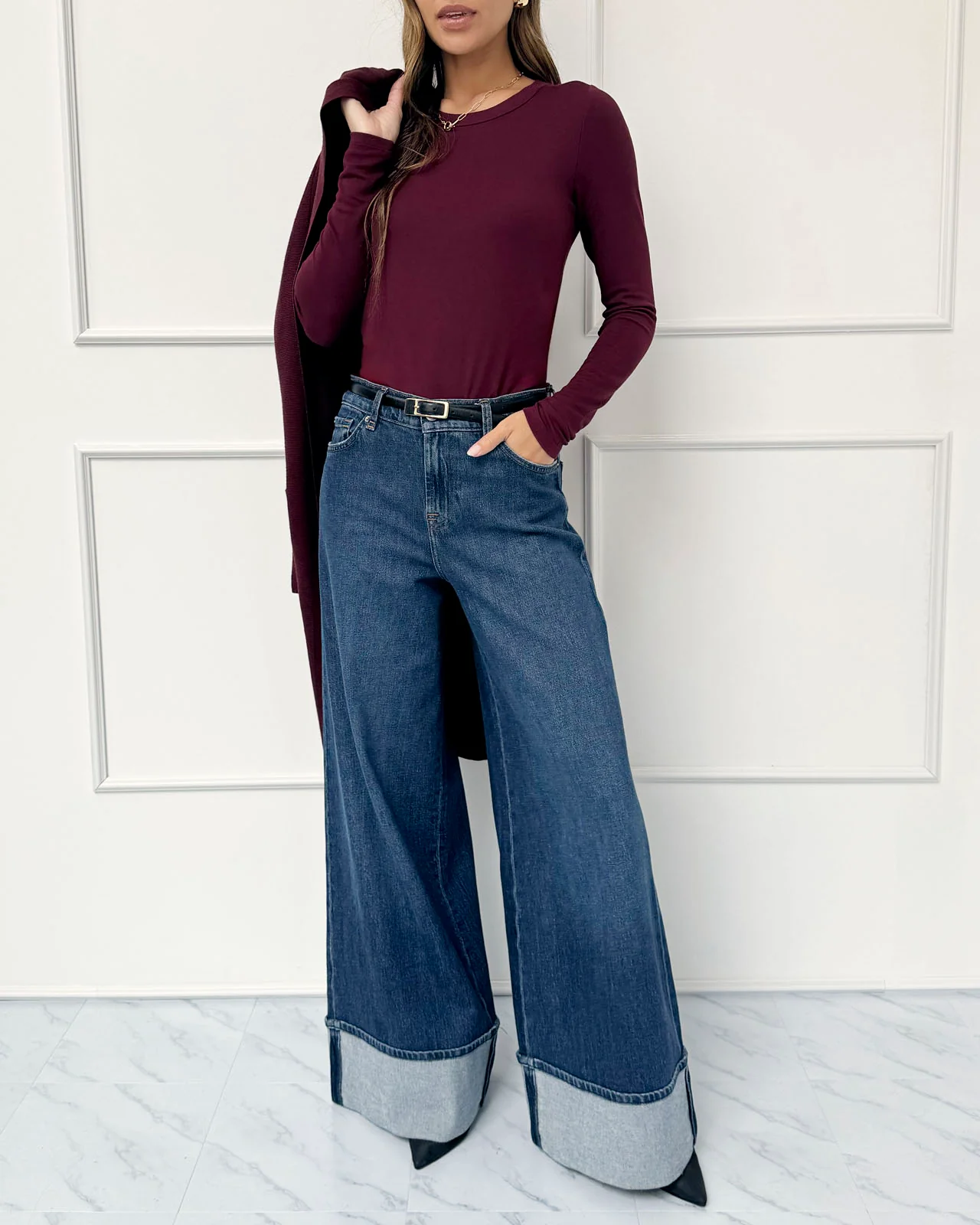 Splendid x @Cellajaneblog Layering Long Sleeve Tee - Image 4