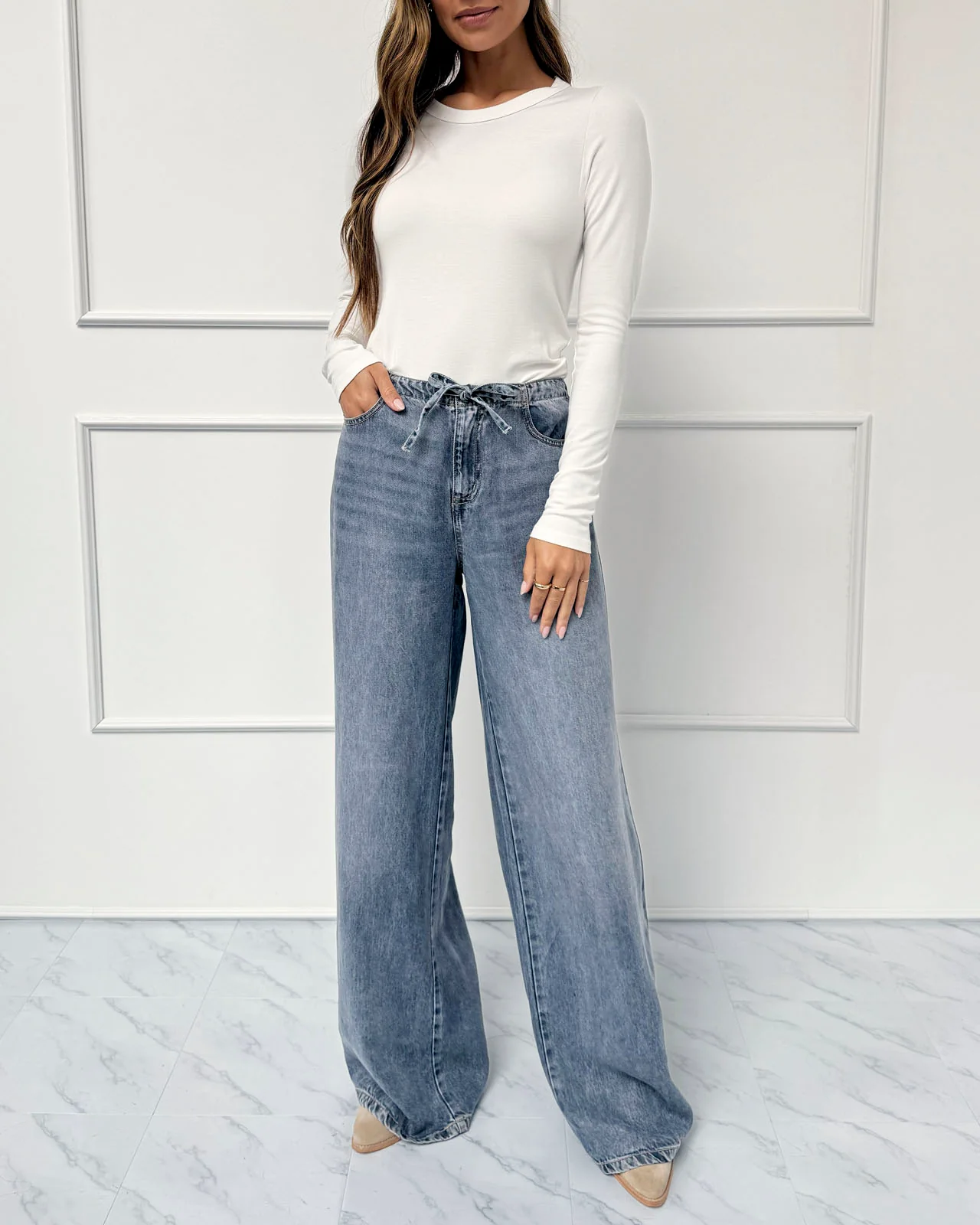 Splendid x @Cellajaneblog Layering Long Sleeve Tee - Image 5