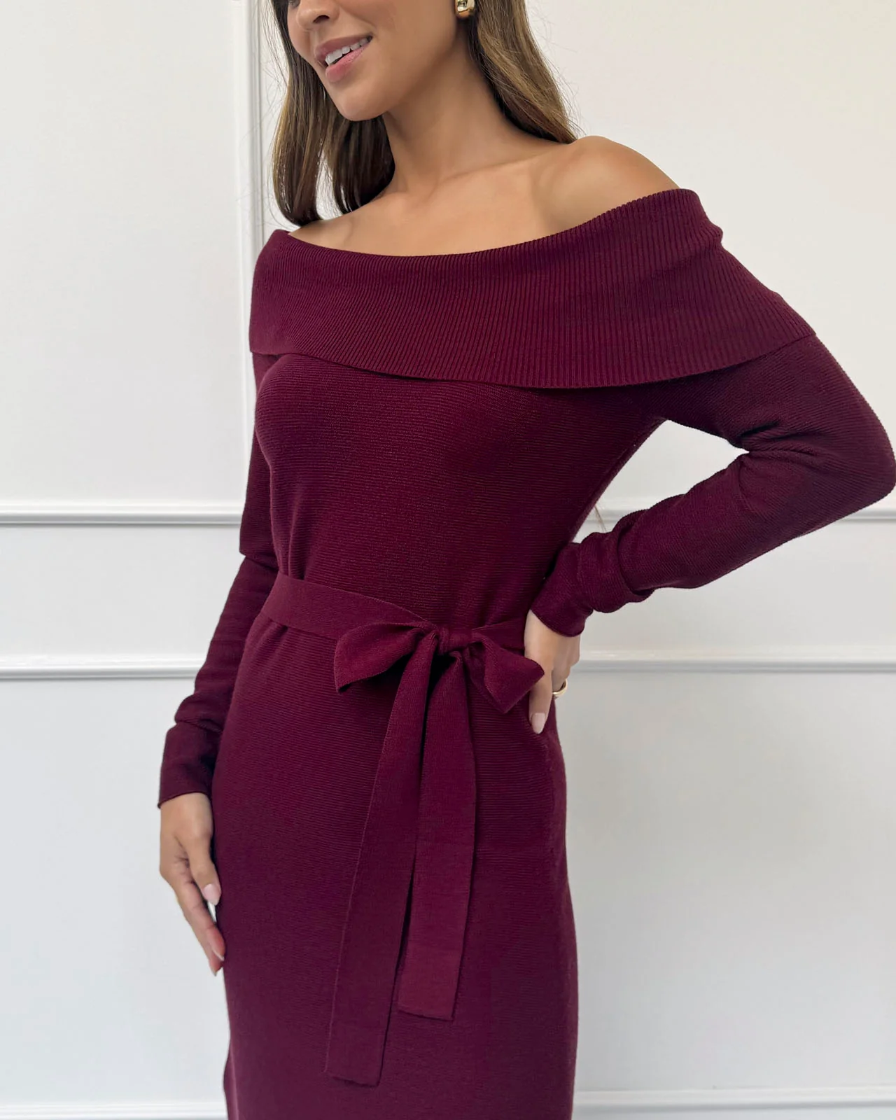 Splendid x @Cellajaneblog Off-the-Shoulder Sweater Dress - Image 5