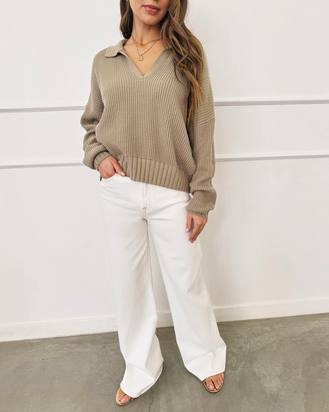 Splendid x @Cellajaneblog Polo Sweater - Image 6