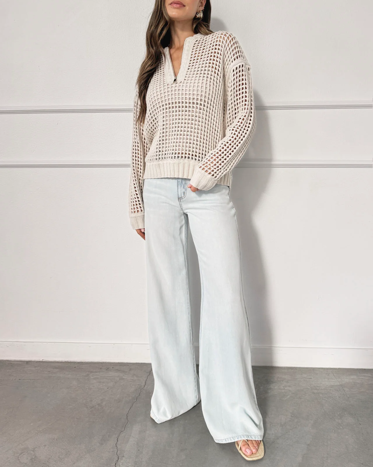 Splendid x @Cellajaneblog Quarter Zip Sweater - Image 6