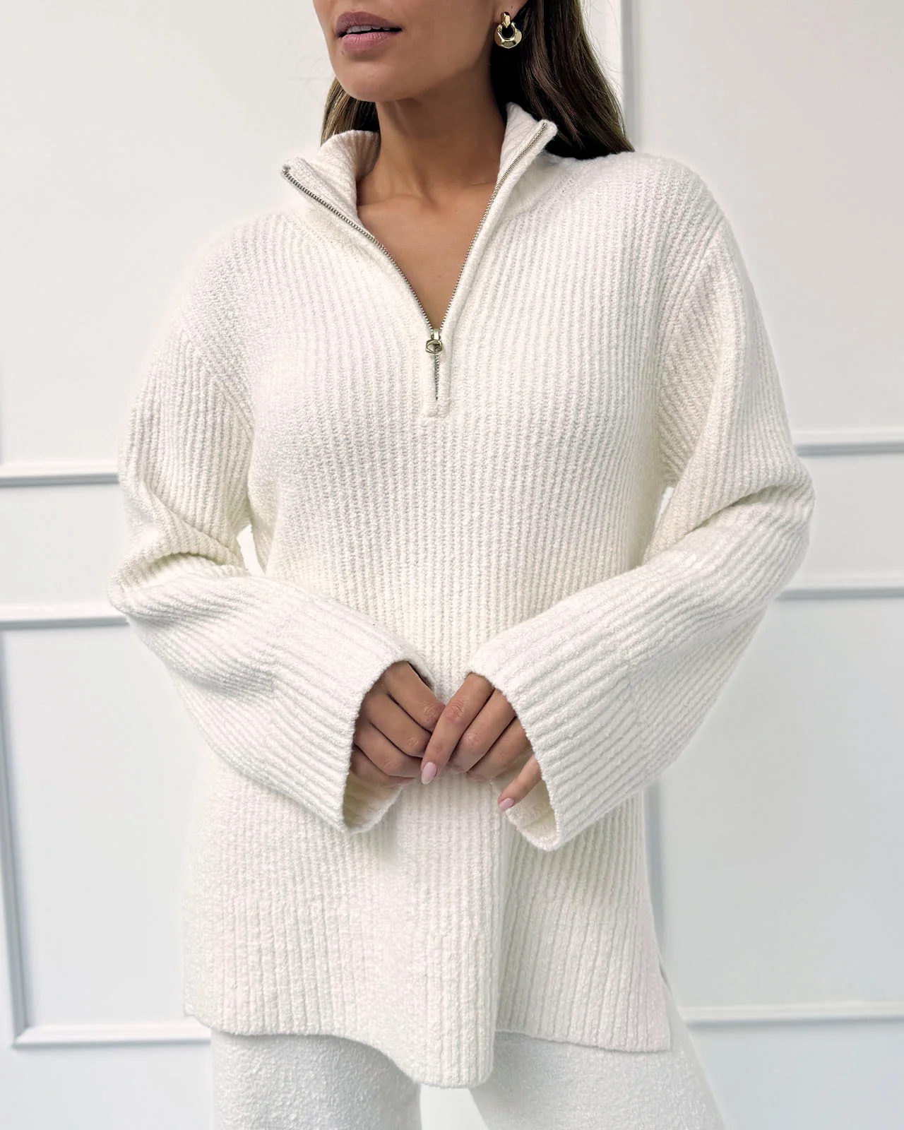 Splendid x @Cellajaneblog Quarter Zip Sweater - Image 3