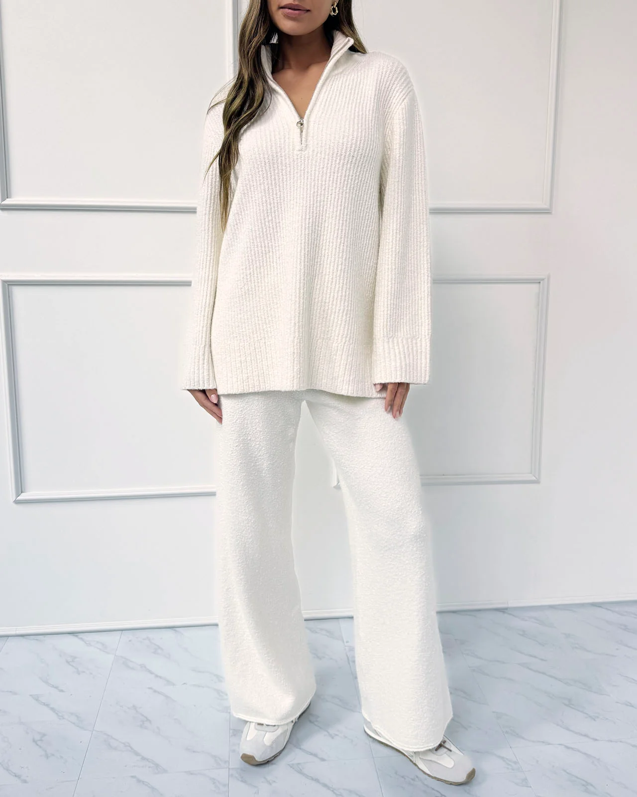 Splendid x @Cellajaneblog Quarter Zip Sweater - Image 4