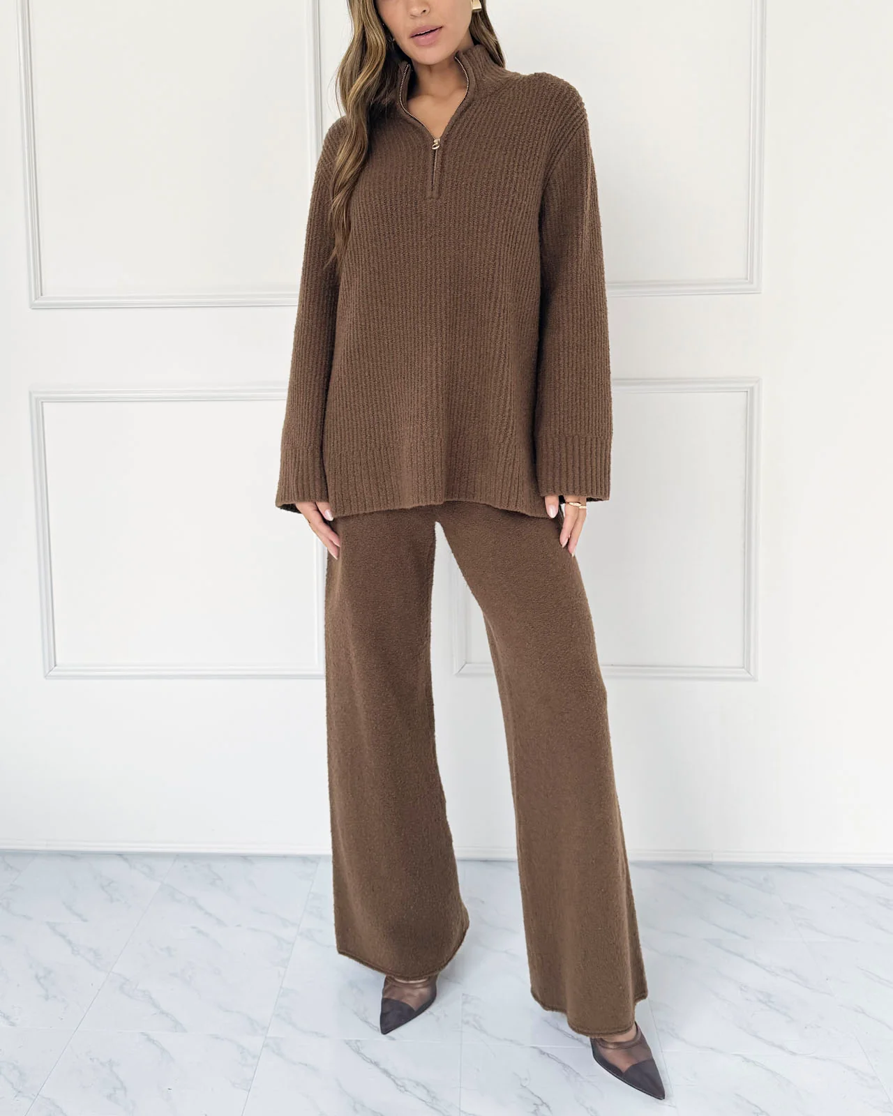 Splendid x @Cellajaneblog Quarter Zip Sweater - Image 6