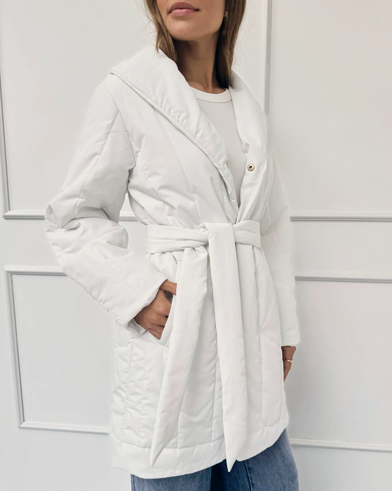 Splendid x @Cellajaneblog Quilted Coat - Image 3
