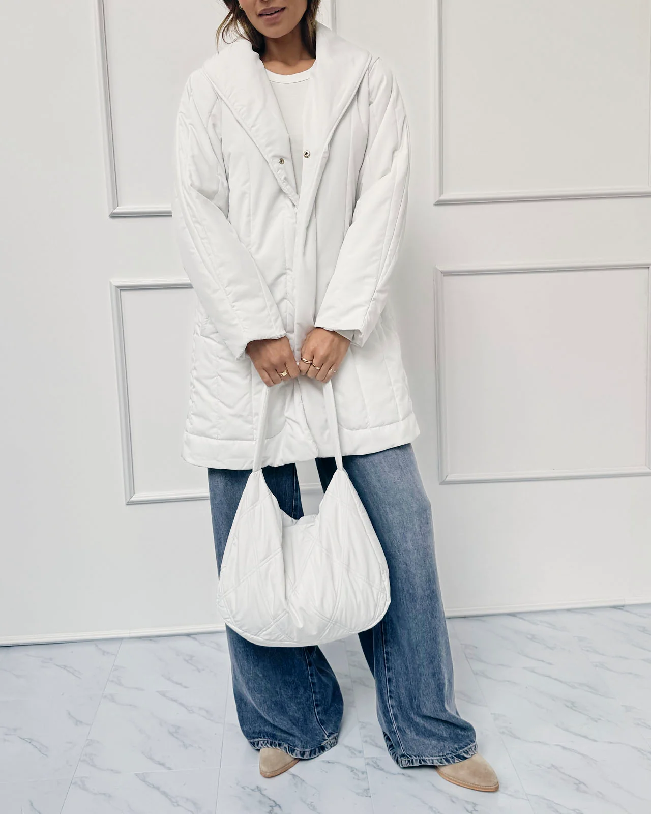 Splendid x @Cellajaneblog Quilted Coat - Image 4