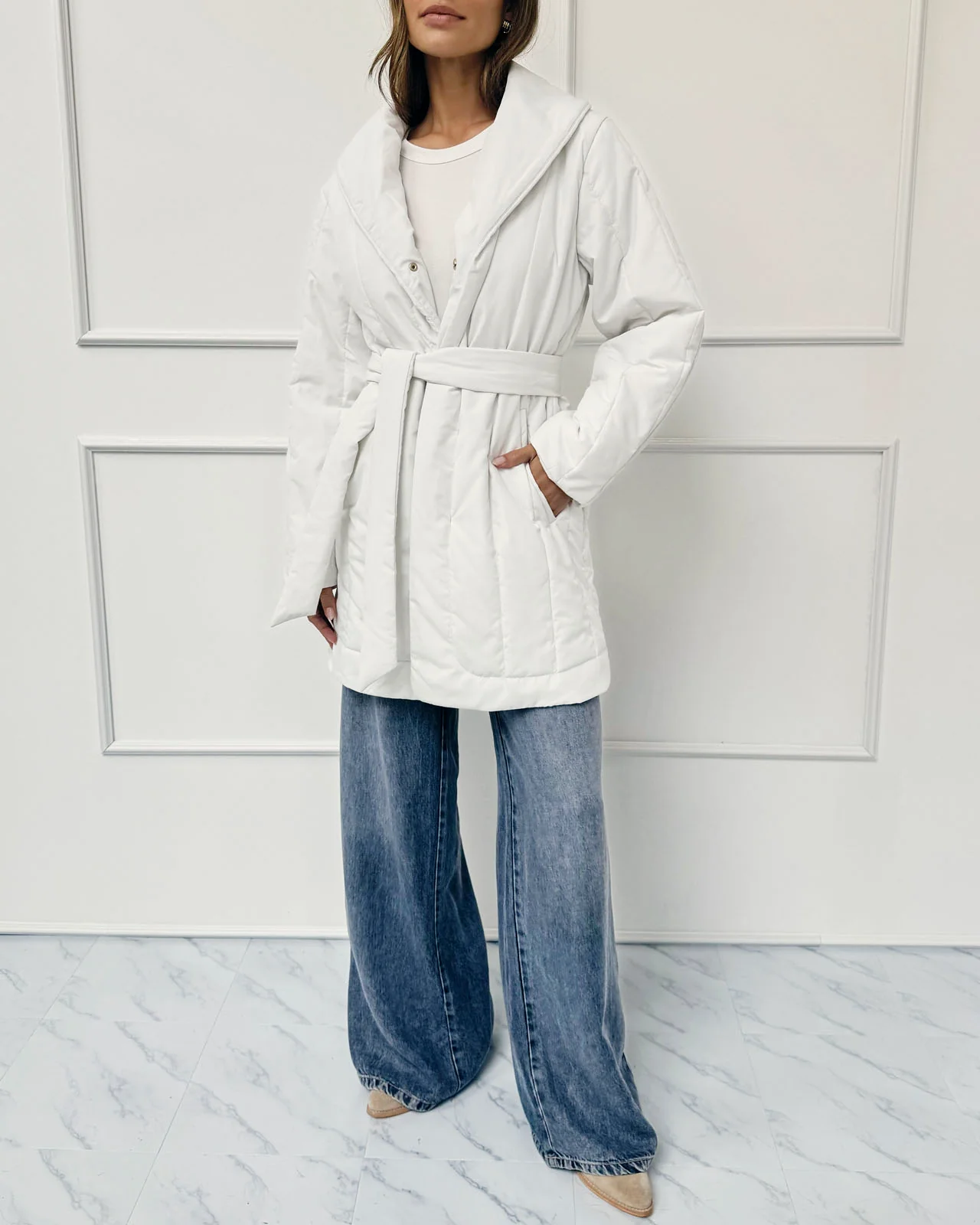 Splendid x @Cellajaneblog Quilted Coat - Image 5