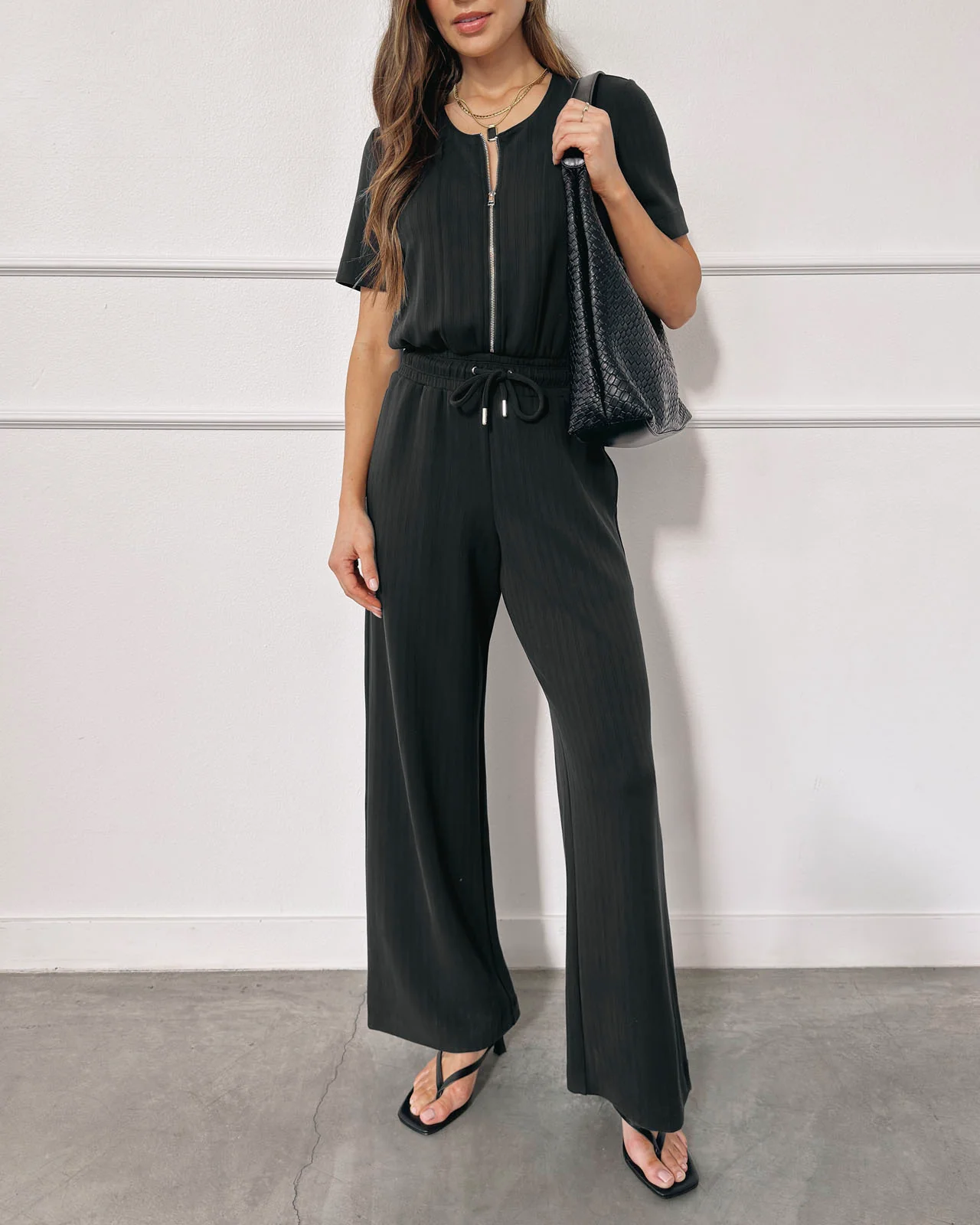Splendid x @Cellajaneblog Rib Scuba Jumpsuit - Image 4
