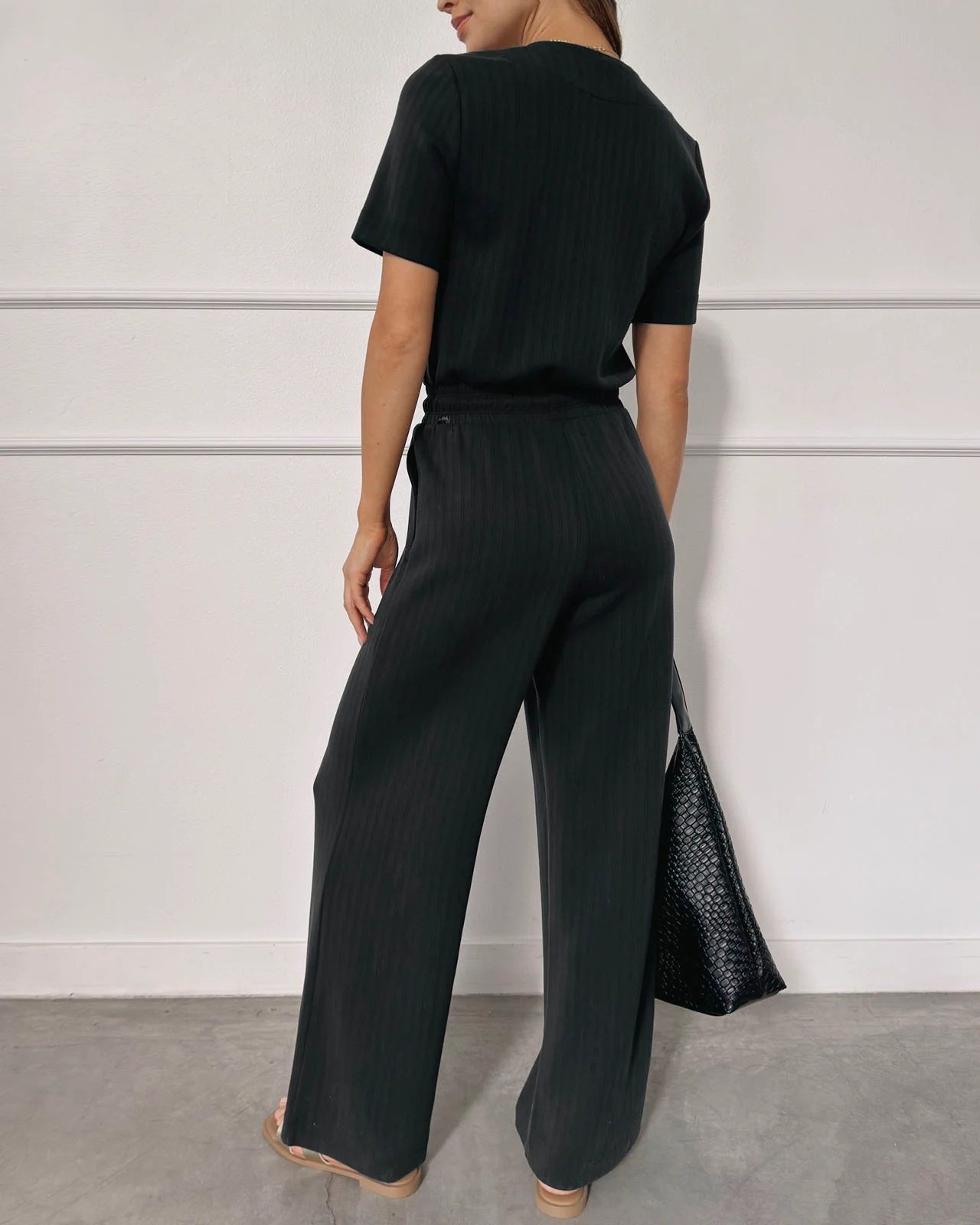 Splendid x @Cellajaneblog Rib Scuba Jumpsuit - Image 7