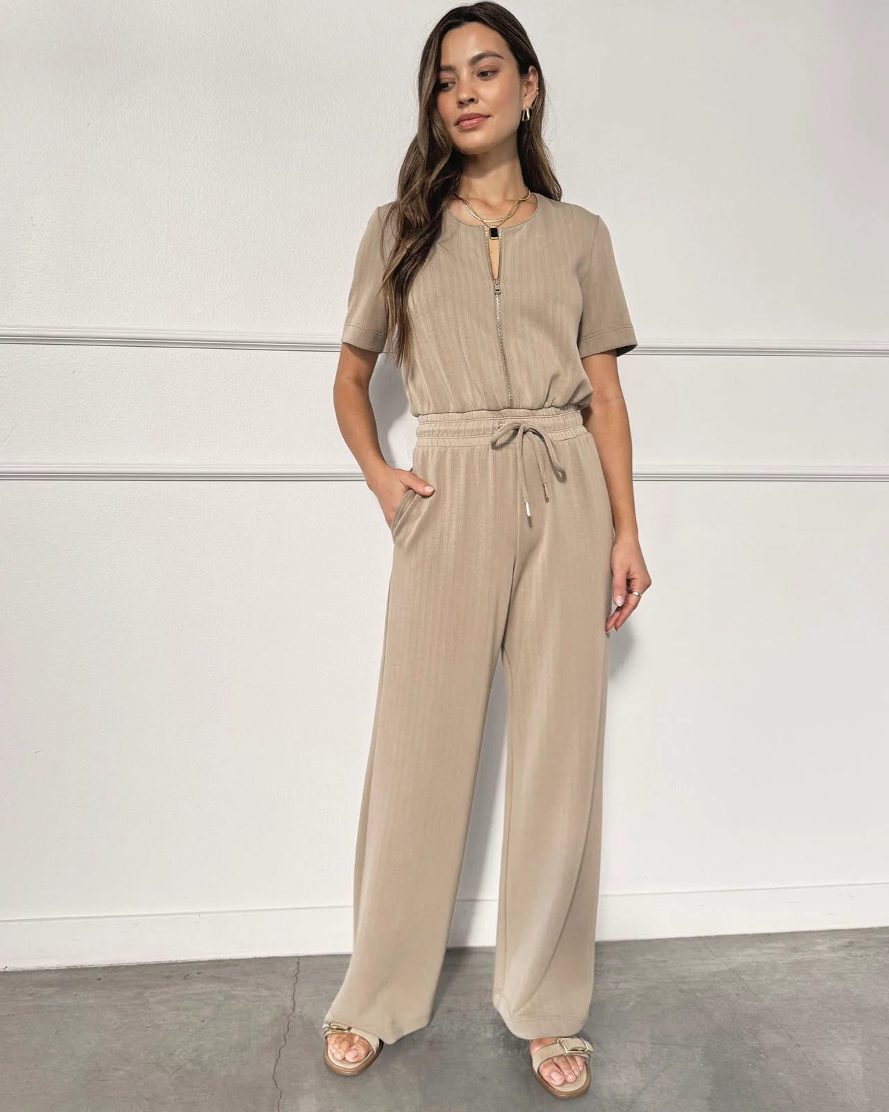 Splendid x @Cellajaneblog Rib Scuba Jumpsuit - Image 9