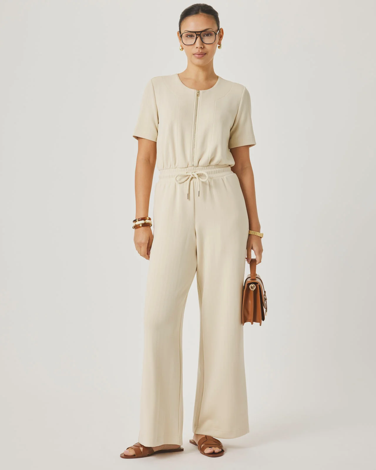 Splendid x @Cellajaneblog Rib Scuba Jumpsuit - Image 4