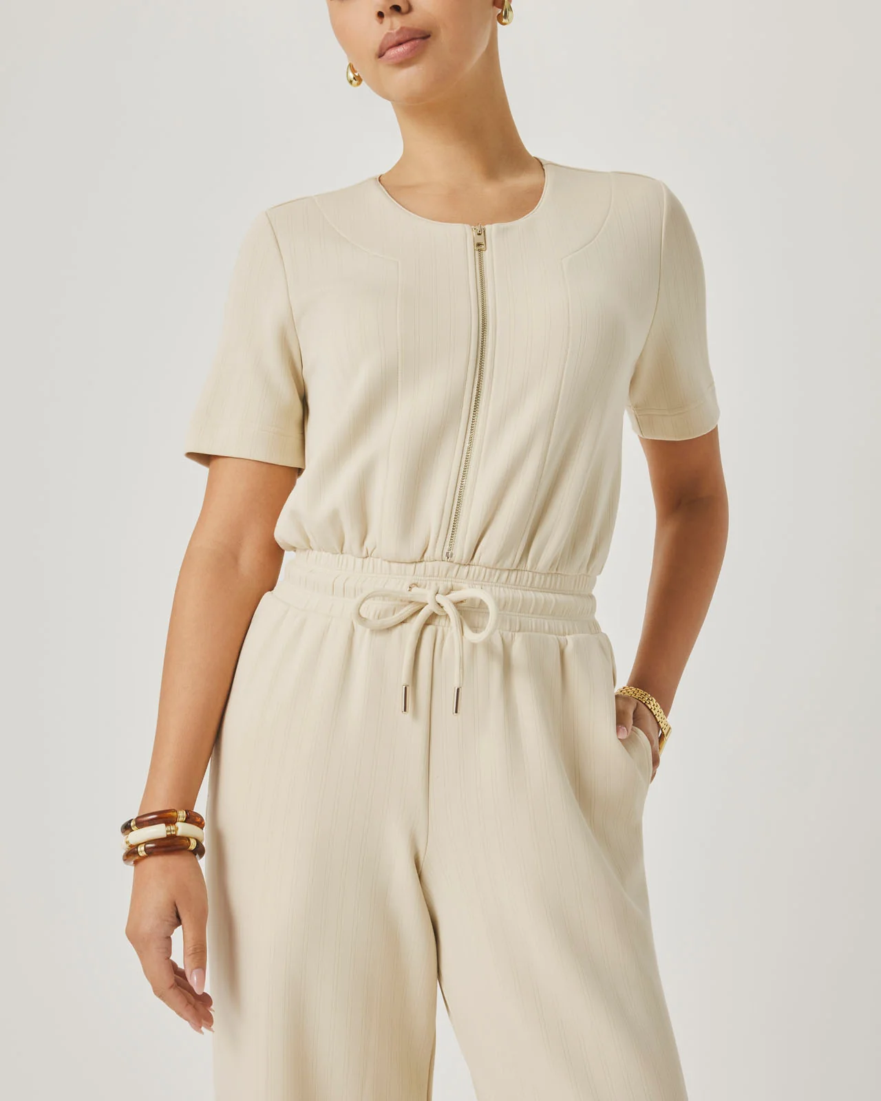 Splendid x @Cellajaneblog Rib Scuba Jumpsuit - Image 5
