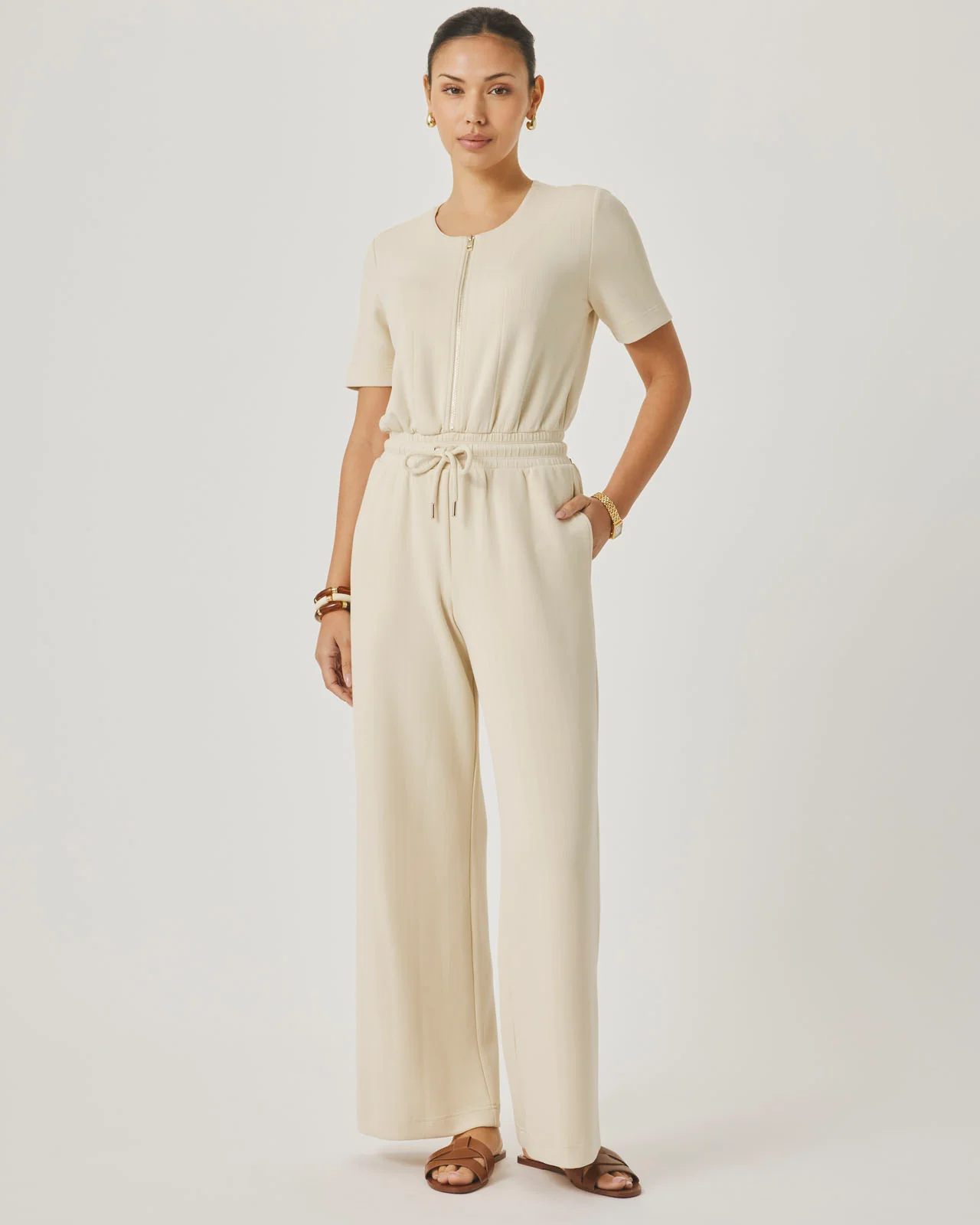 Splendid x @Cellajaneblog Rib Scuba Jumpsuit - Image 6