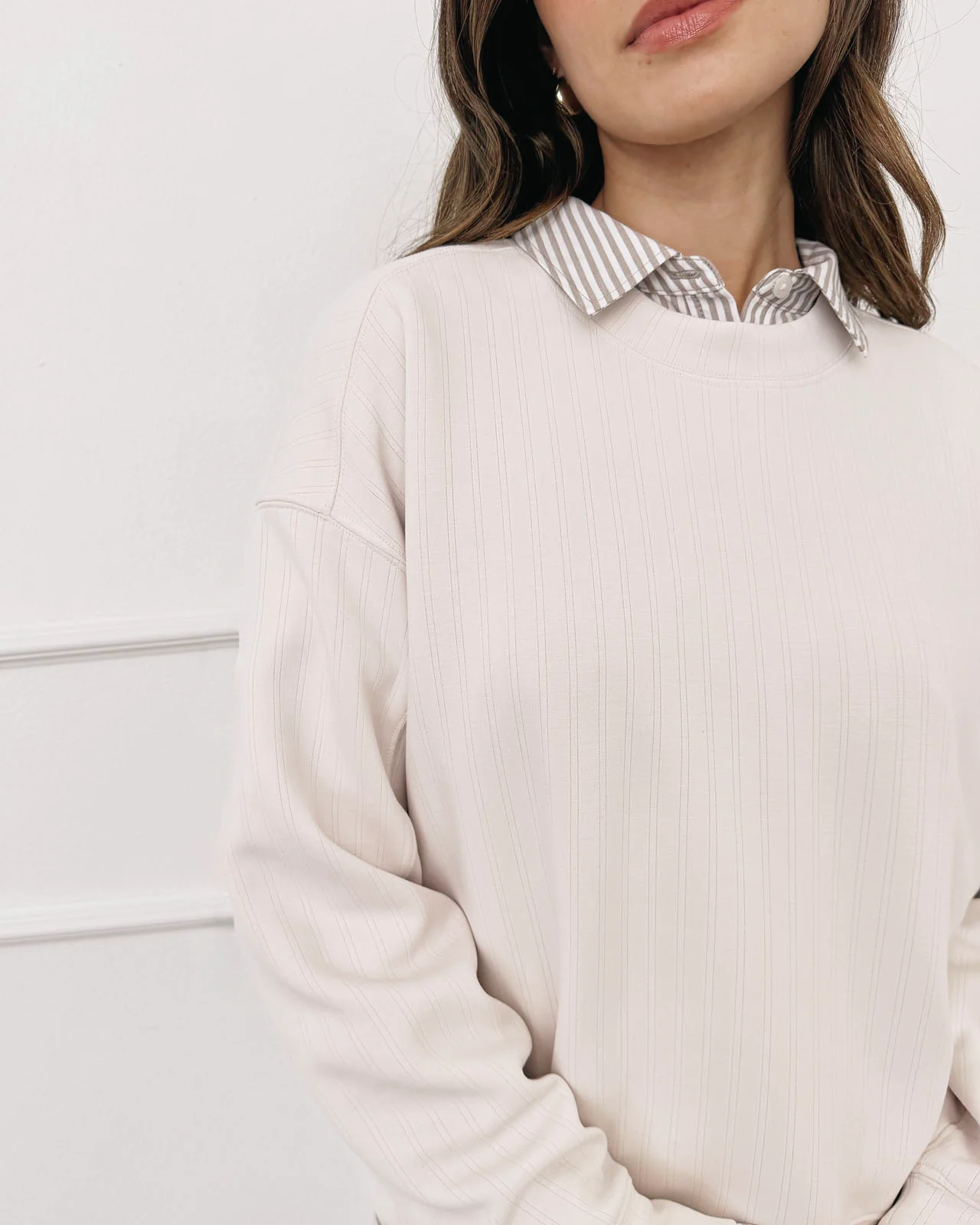 Splendid x @Cellajaneblog Rib Scuba Sweatshirt - Image 11