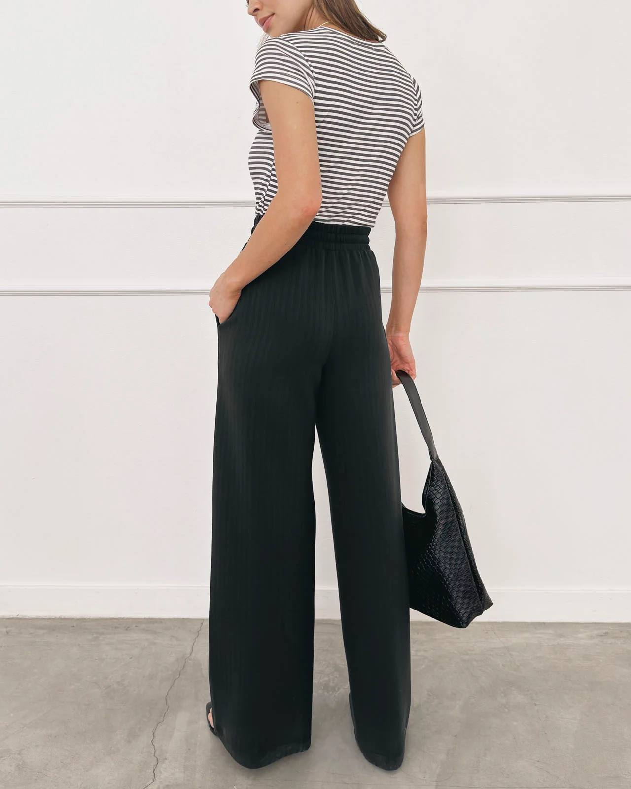Splendid x @Cellajaneblog Rib Scuba Wide Leg Pant - Image 12