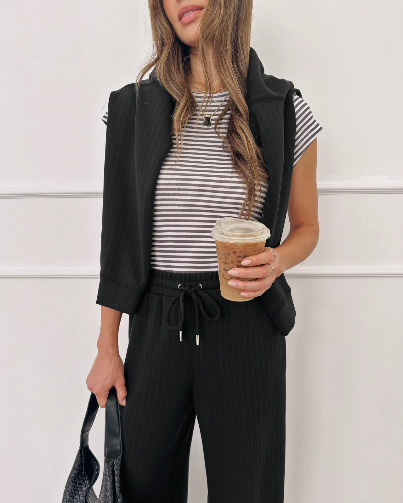 Splendid x @Cellajaneblog Rib Scuba Wide Leg Pant - Image 13