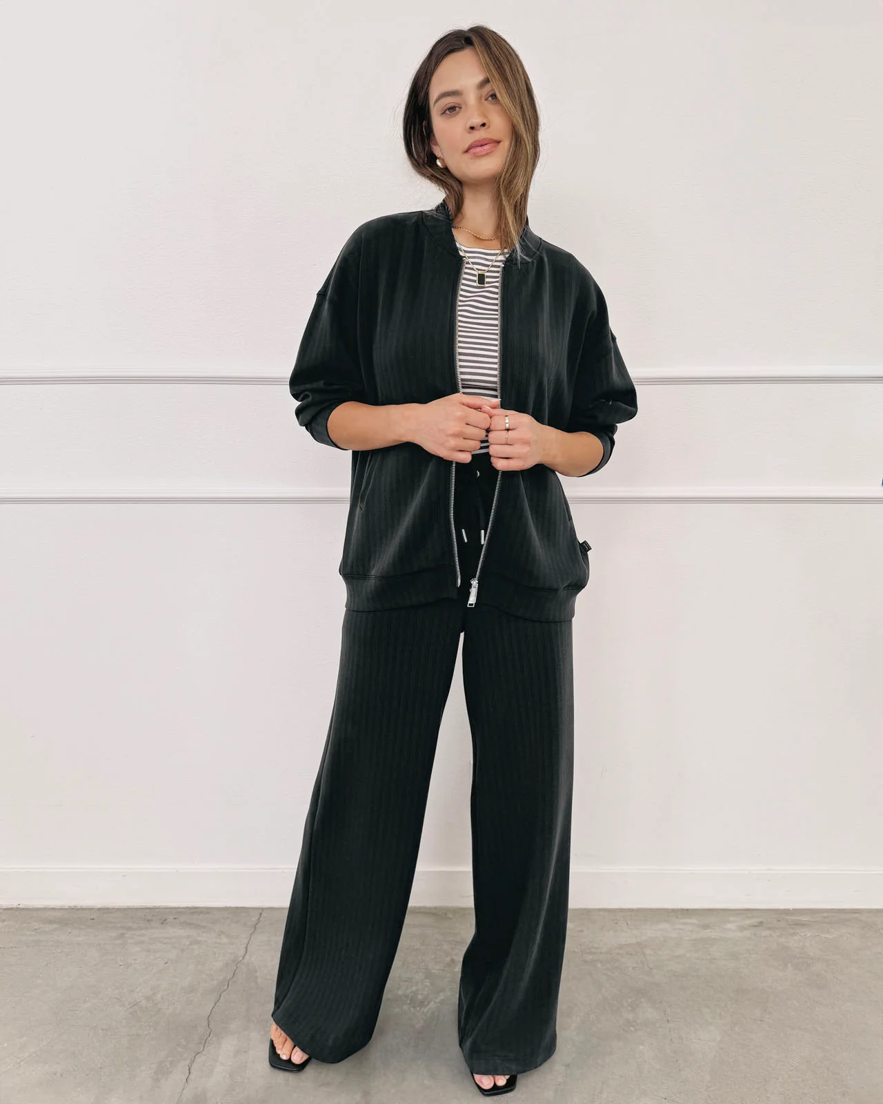 Splendid x Cellajaneblog Rib Scuba Zip-Up Jacket - Image 7