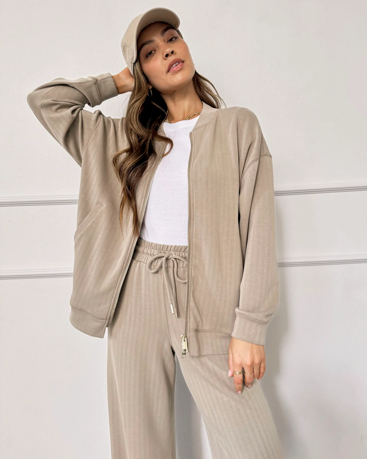 Splendid x Cellajaneblog Rib Scuba Zip-Up Jacket - Image 9