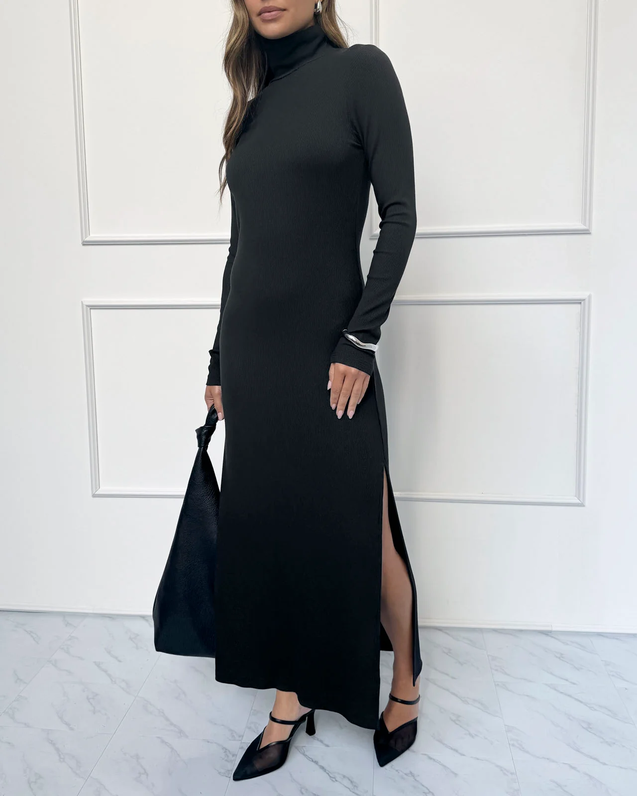 Splendid x @Cellajaneblog Rib Turtleneck Dress - Image 3