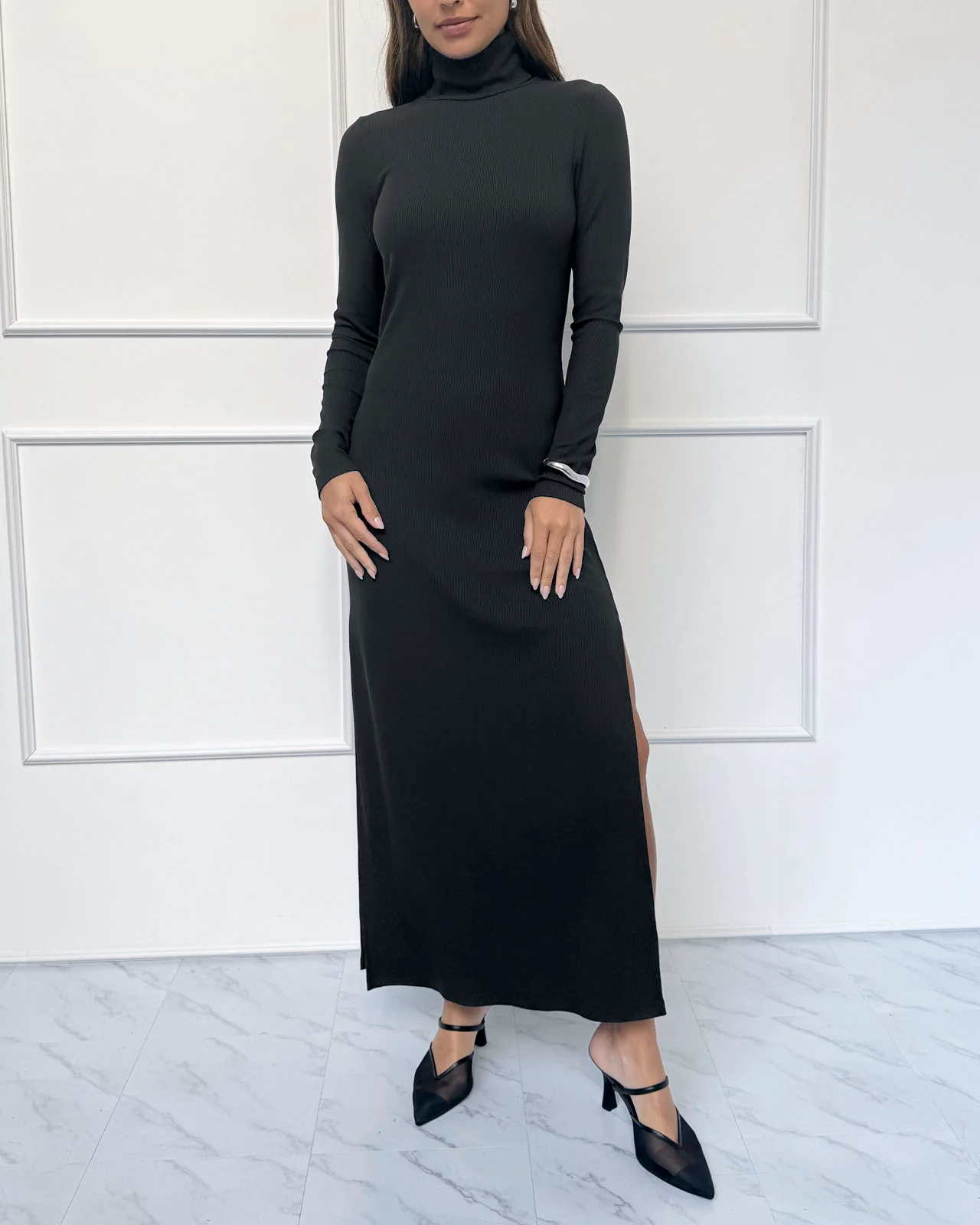 Splendid x @Cellajaneblog Rib Turtleneck Dress - Image 4