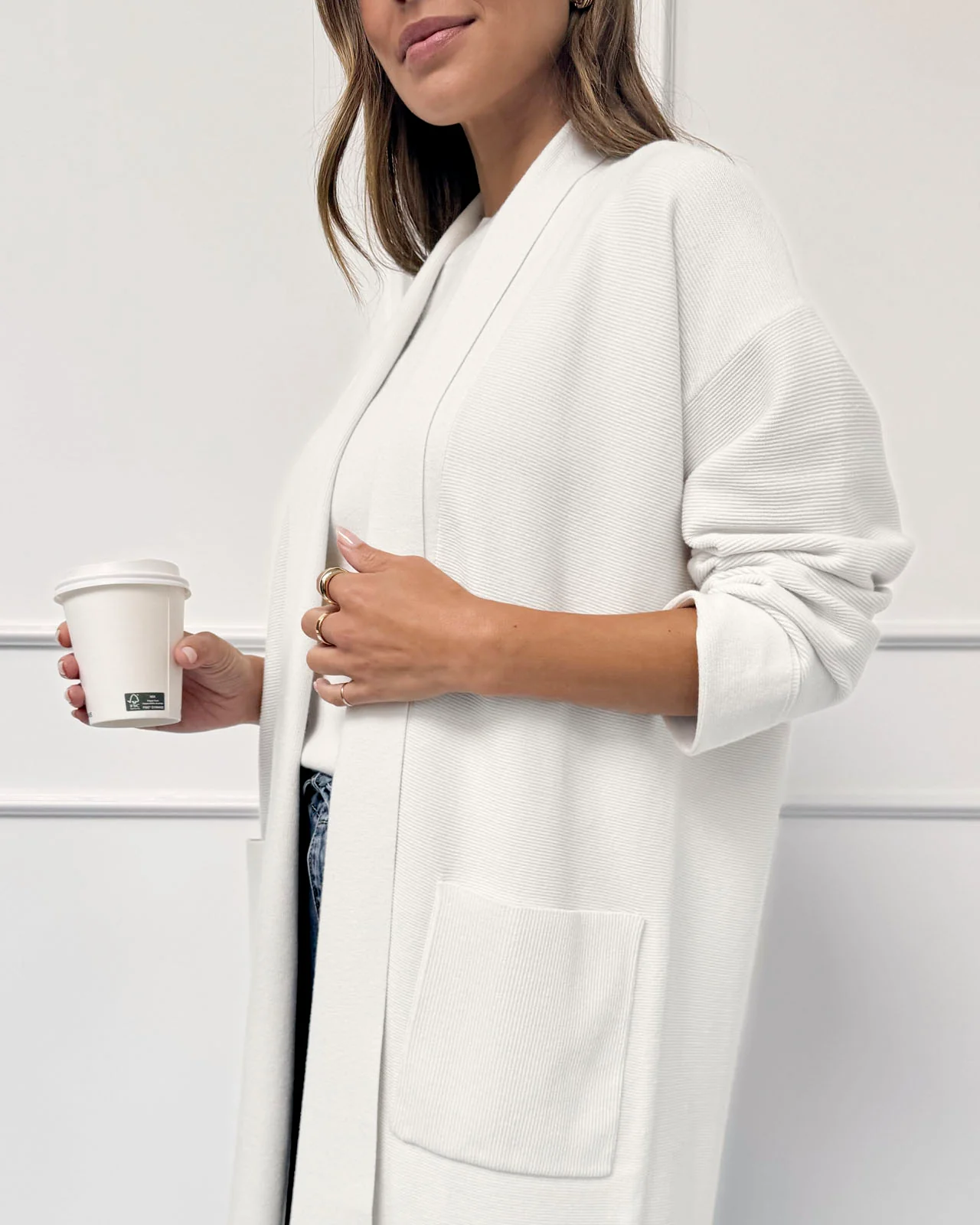 Splendid x @Cellajaneblog Sleek Coatigan - Image 5