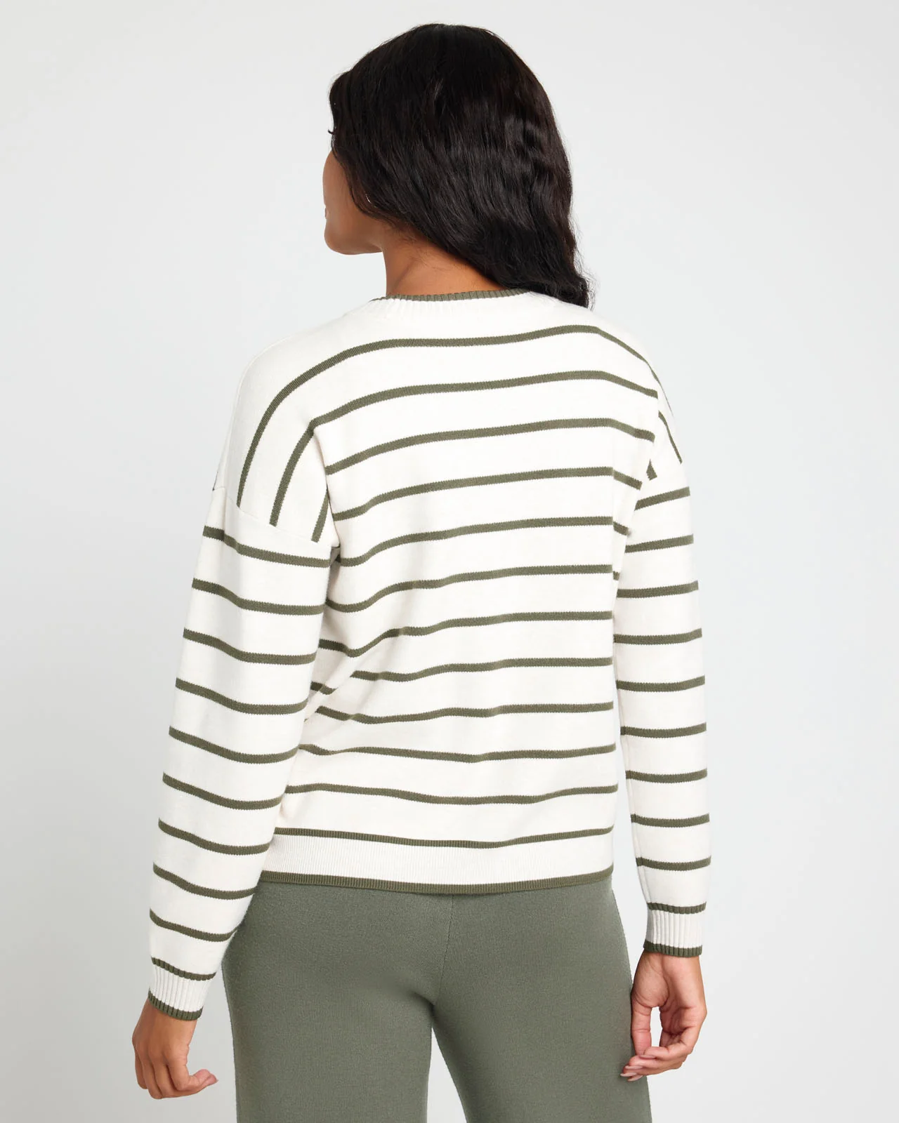 Splendid x @Cellajaneblog Stripe Front Seam Sweater - Image 6