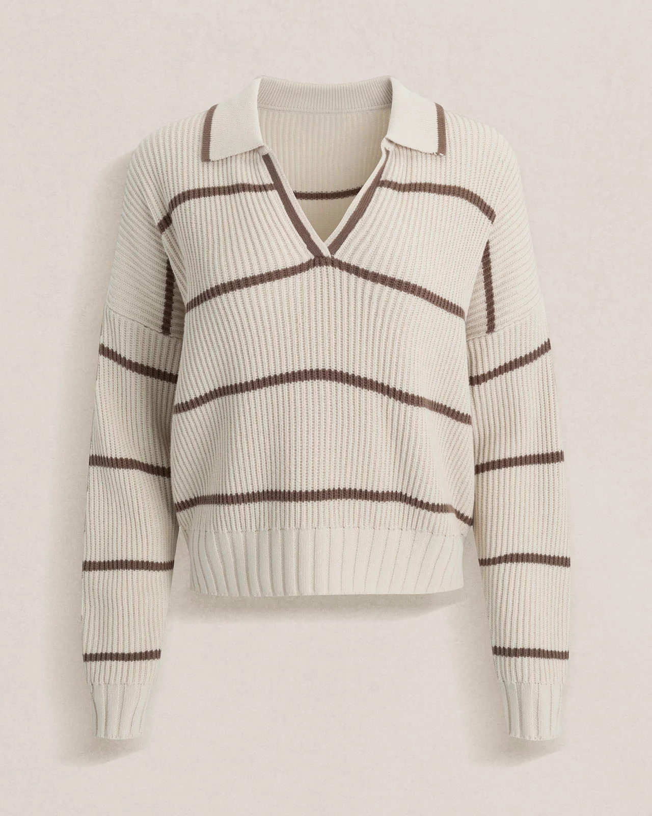 Splendid x @Cellajaneblog Stripe Polo Sweater - Image 2