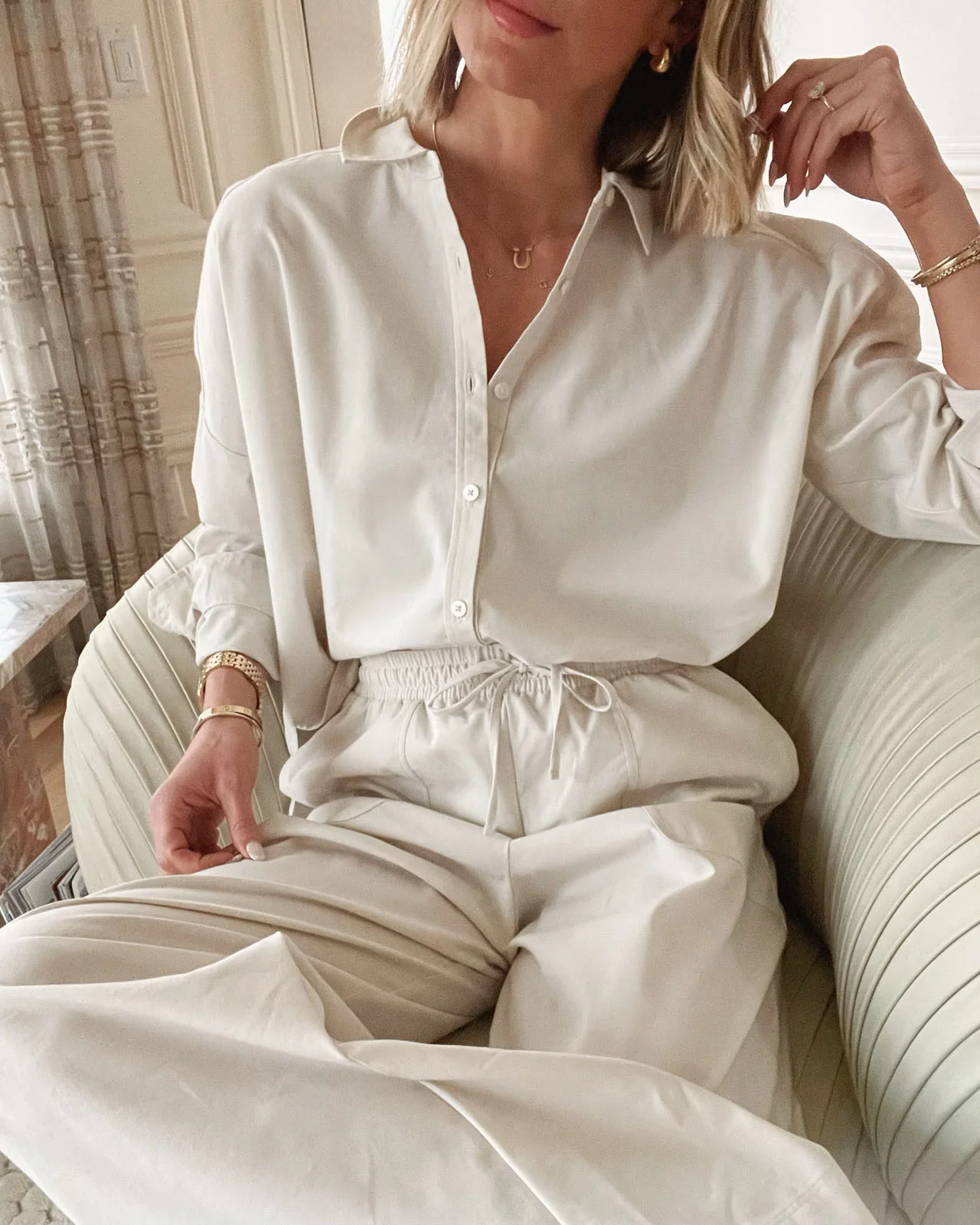 Splendid x @Cellajaneblog Poplin Button Down