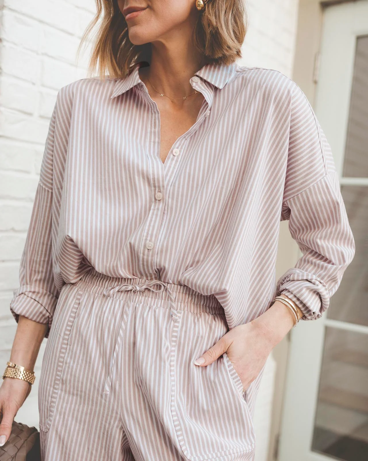 Splendid x @Cellajaneblog Poplin Button Down - Image 5
