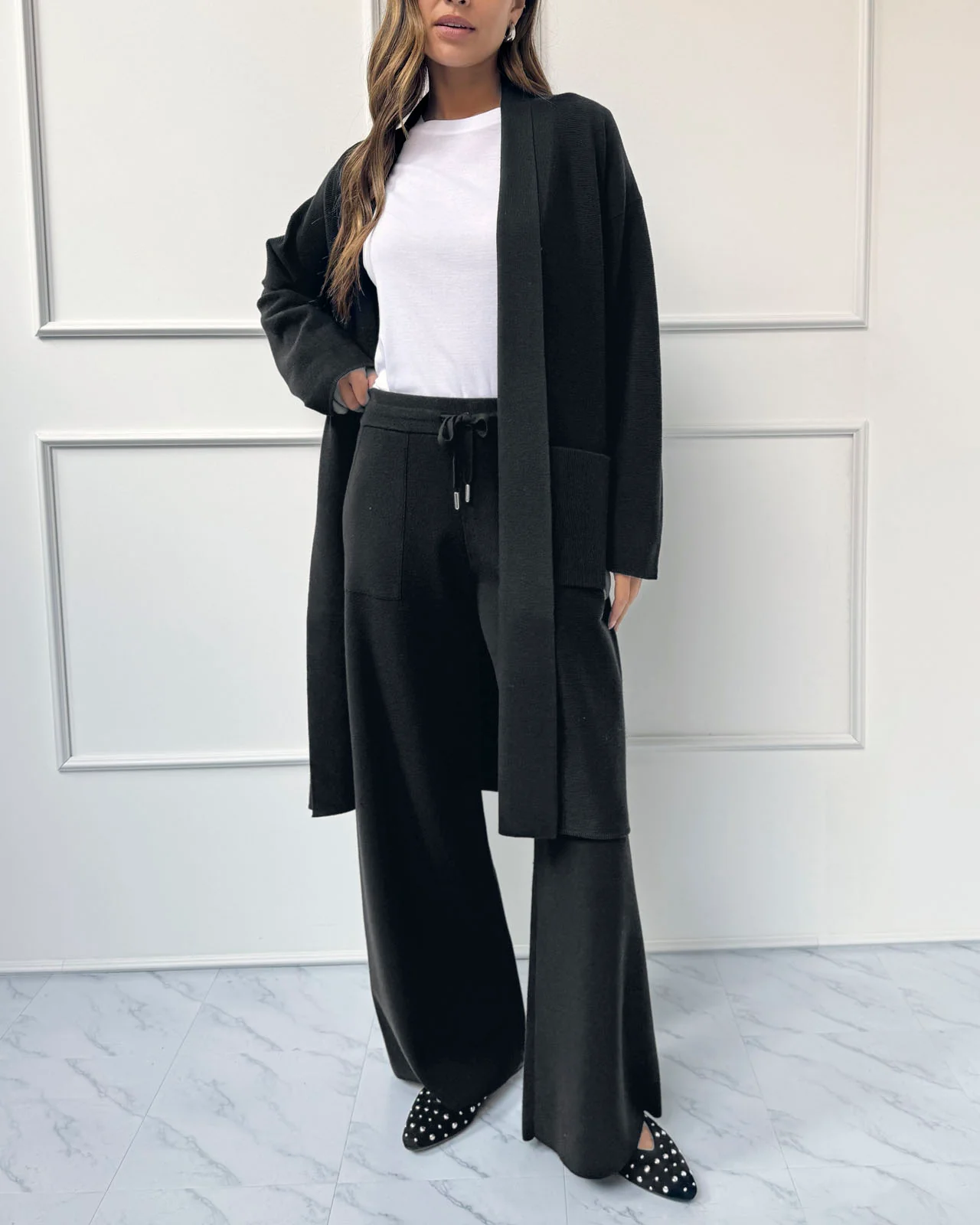 Splendid x @Cellajaneblog Sweater Wide Leg Pant - Image 3