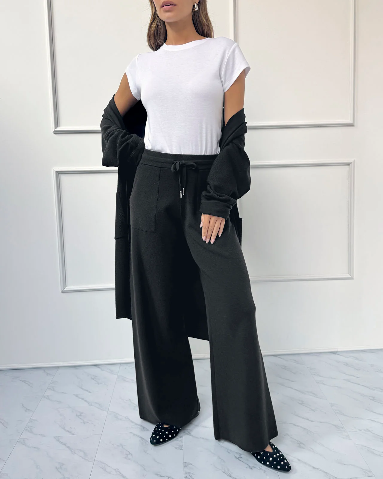 Splendid x @Cellajaneblog Sweater Wide Leg Pant - Image 4