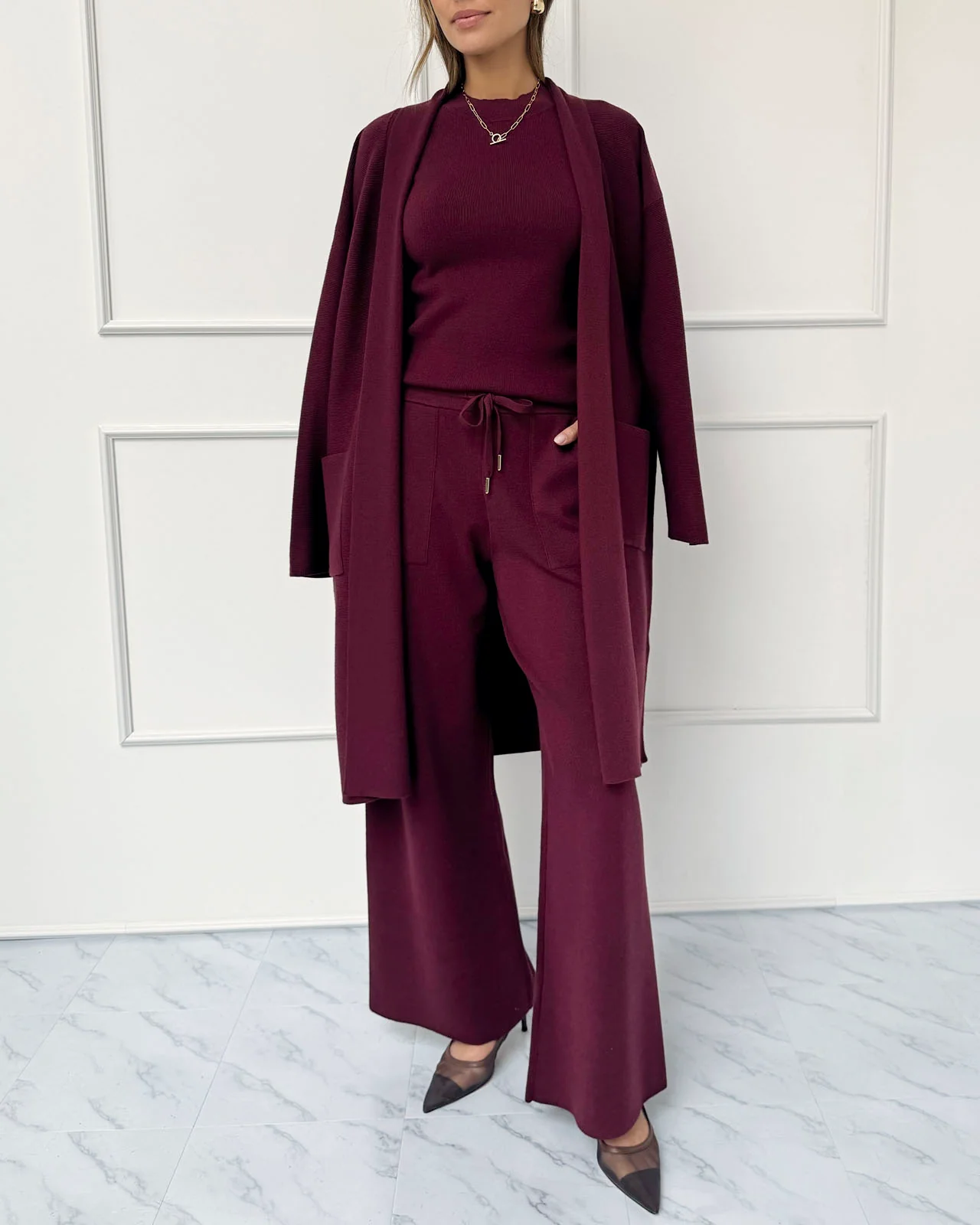 Splendid x @Cellajaneblog Sweater Wide Leg Pant - Image 4