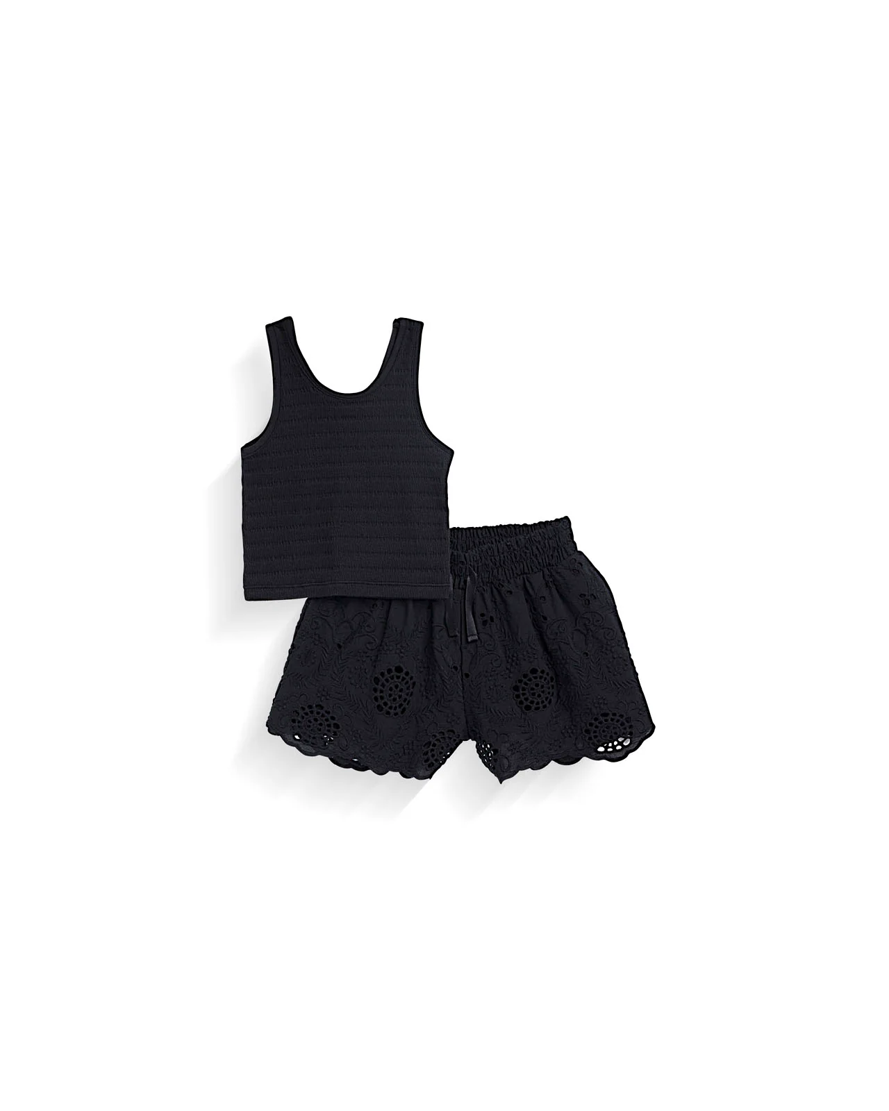 Splendid x @Cellajaneblog Toddler Girl Eyelet Short Set