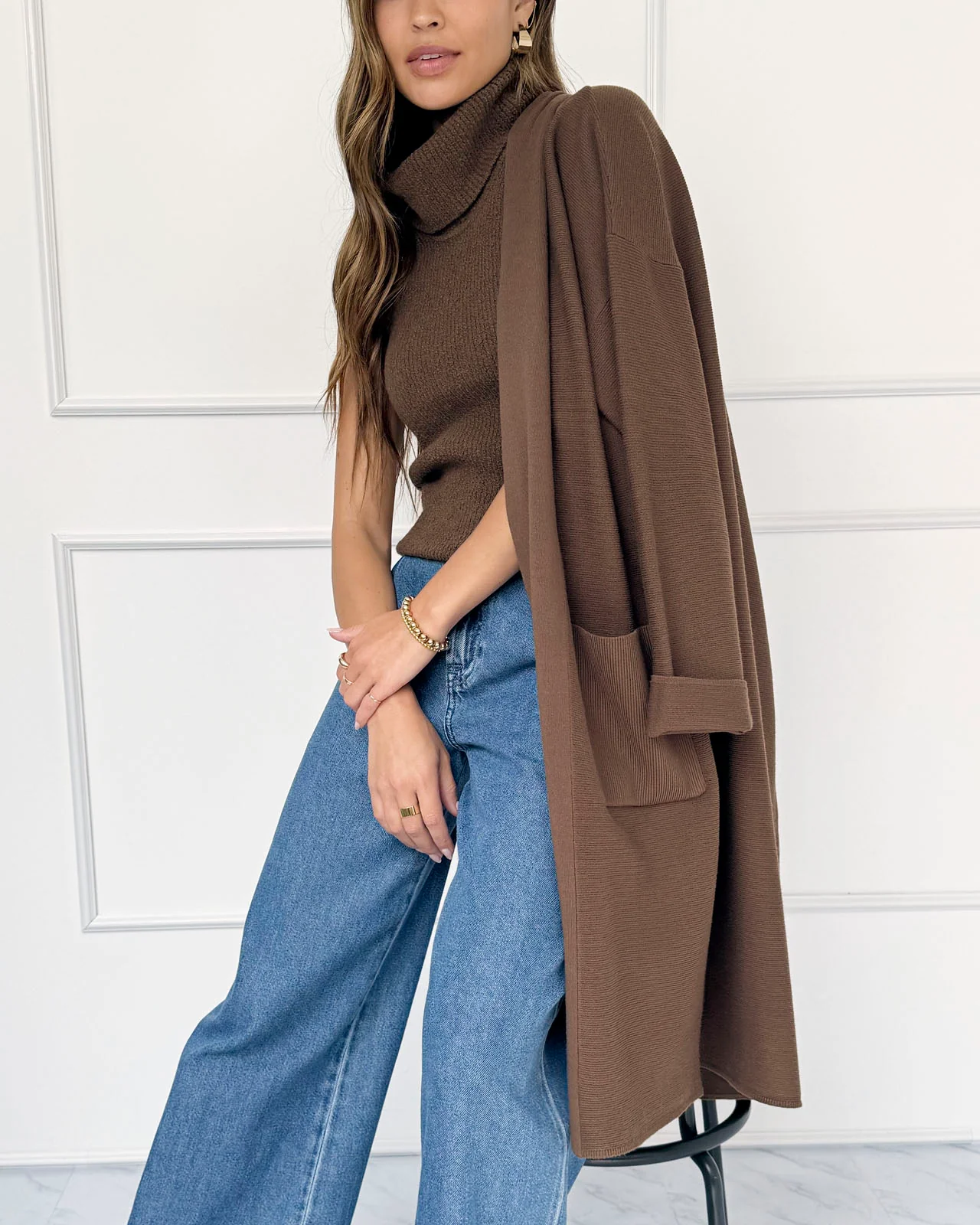 Splendid x @Cellajaneblog Turtleneck Tank Sweater - Image 4