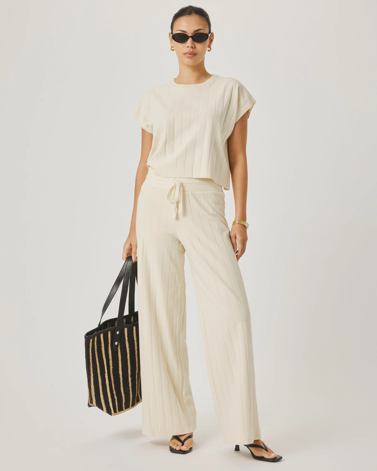 Splendid x @Cellajaneblog Wide Rib Pant - Image 3