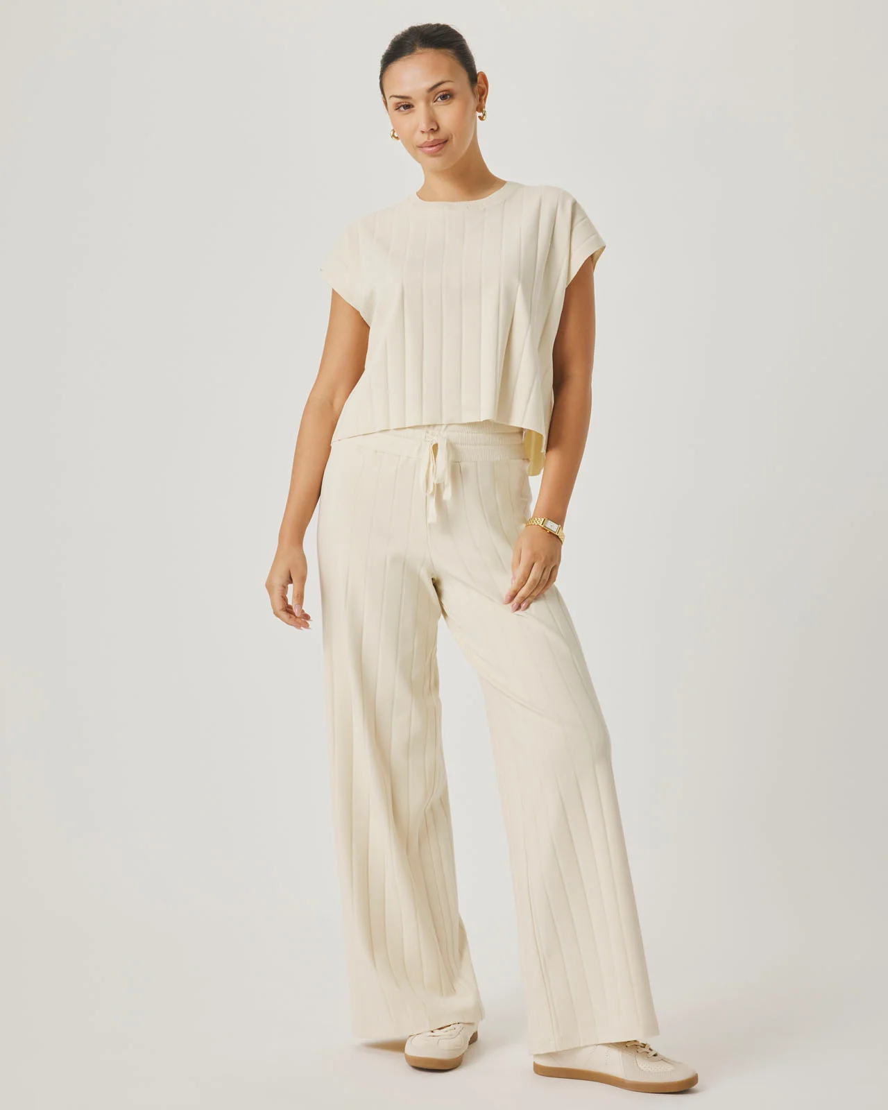 Splendid x @Cellajaneblog Wide Rib Pant - Image 5