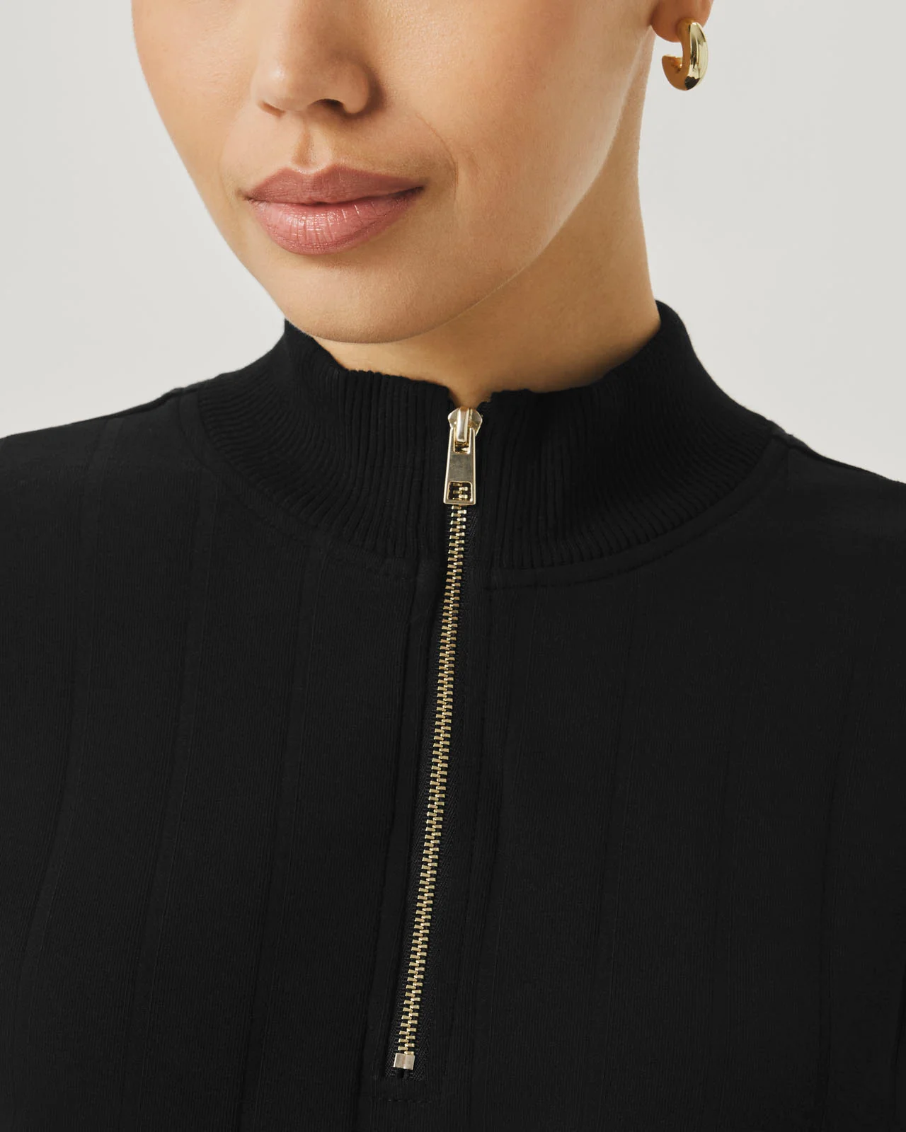 Splendid x @Cellajaneblog Wide Rib Quarter Zip - Image 4