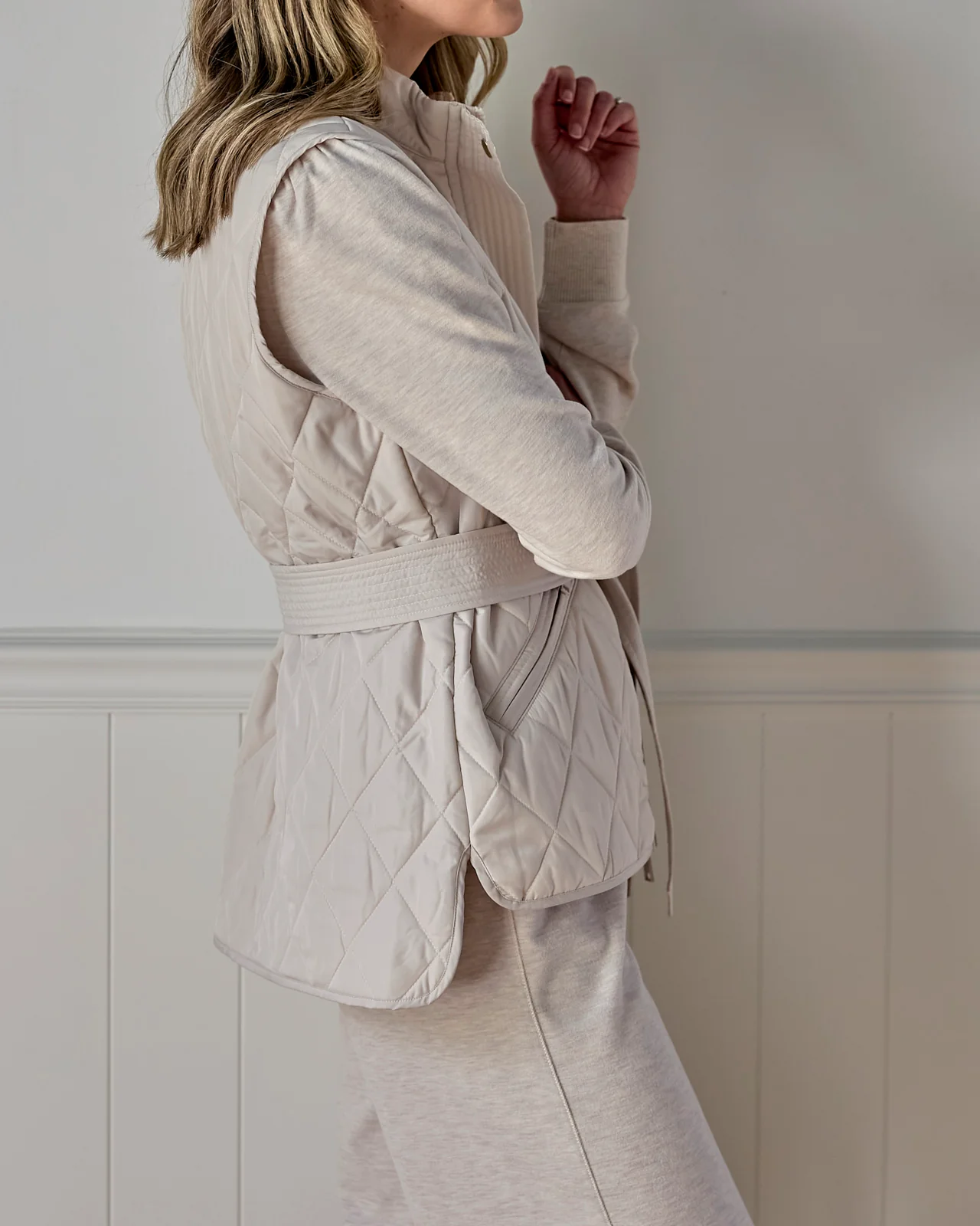 Splendid x Charli Evans Quilted Vest - Image 4