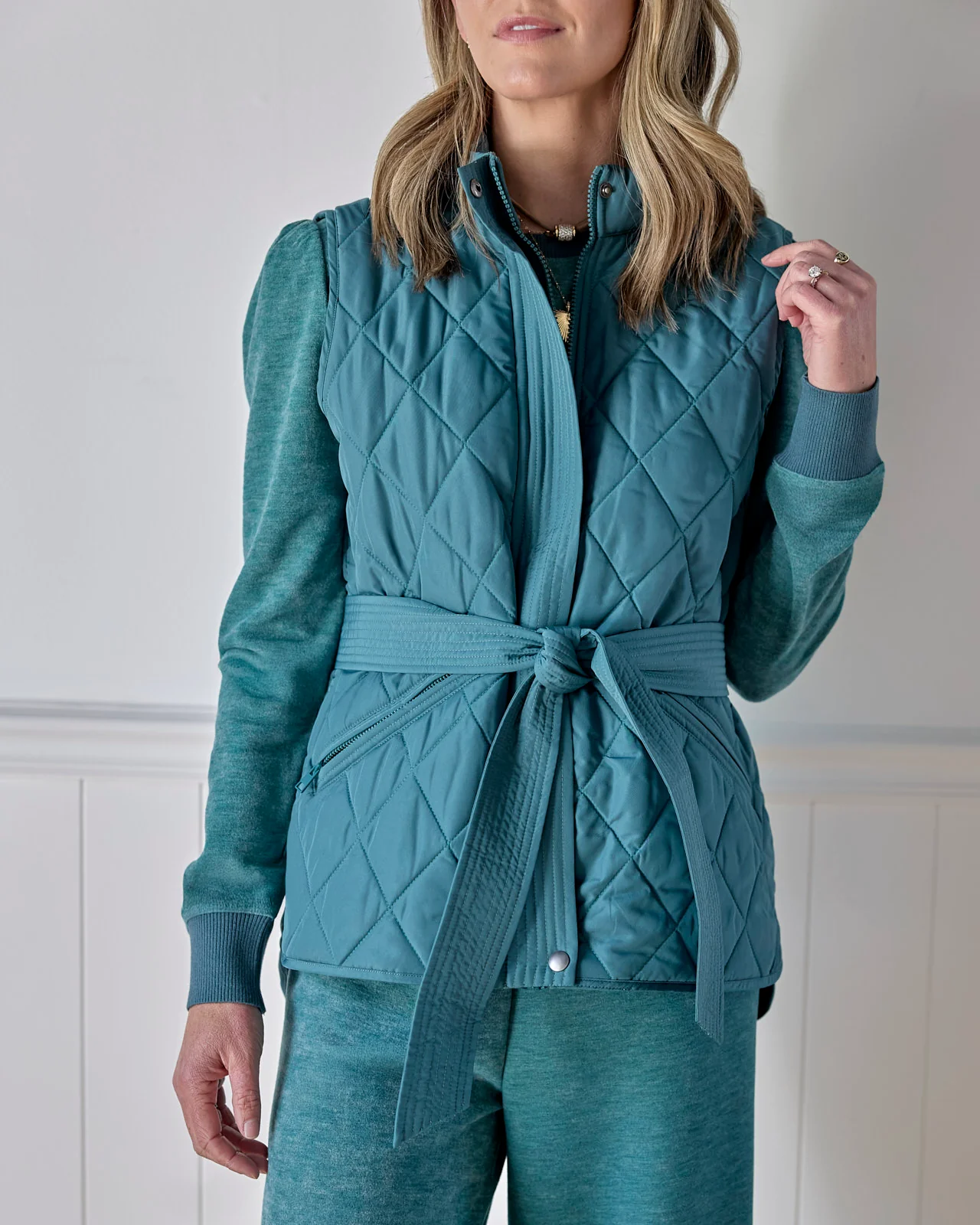 Splendid x Charli Evans Quilted Vest - Image 3