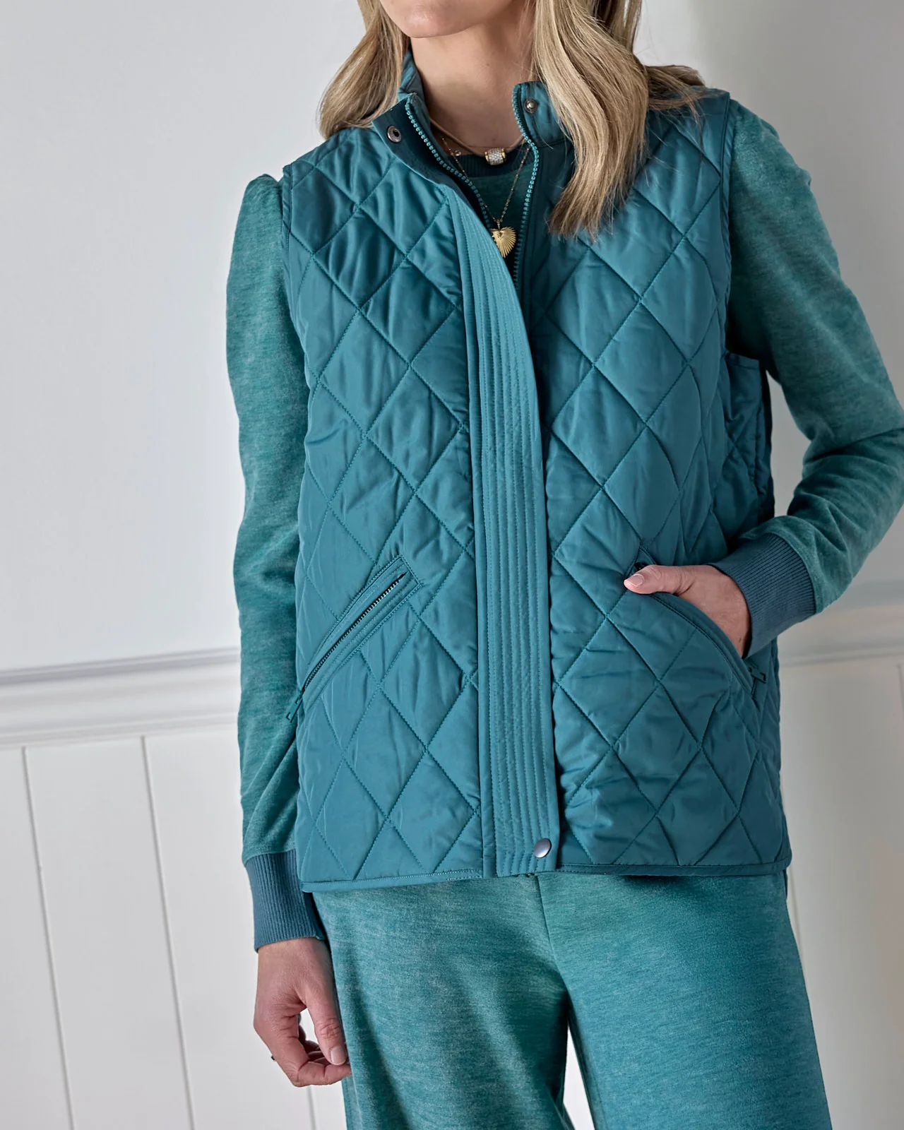 Splendid x Charli Evans Quilted Vest - Image 5