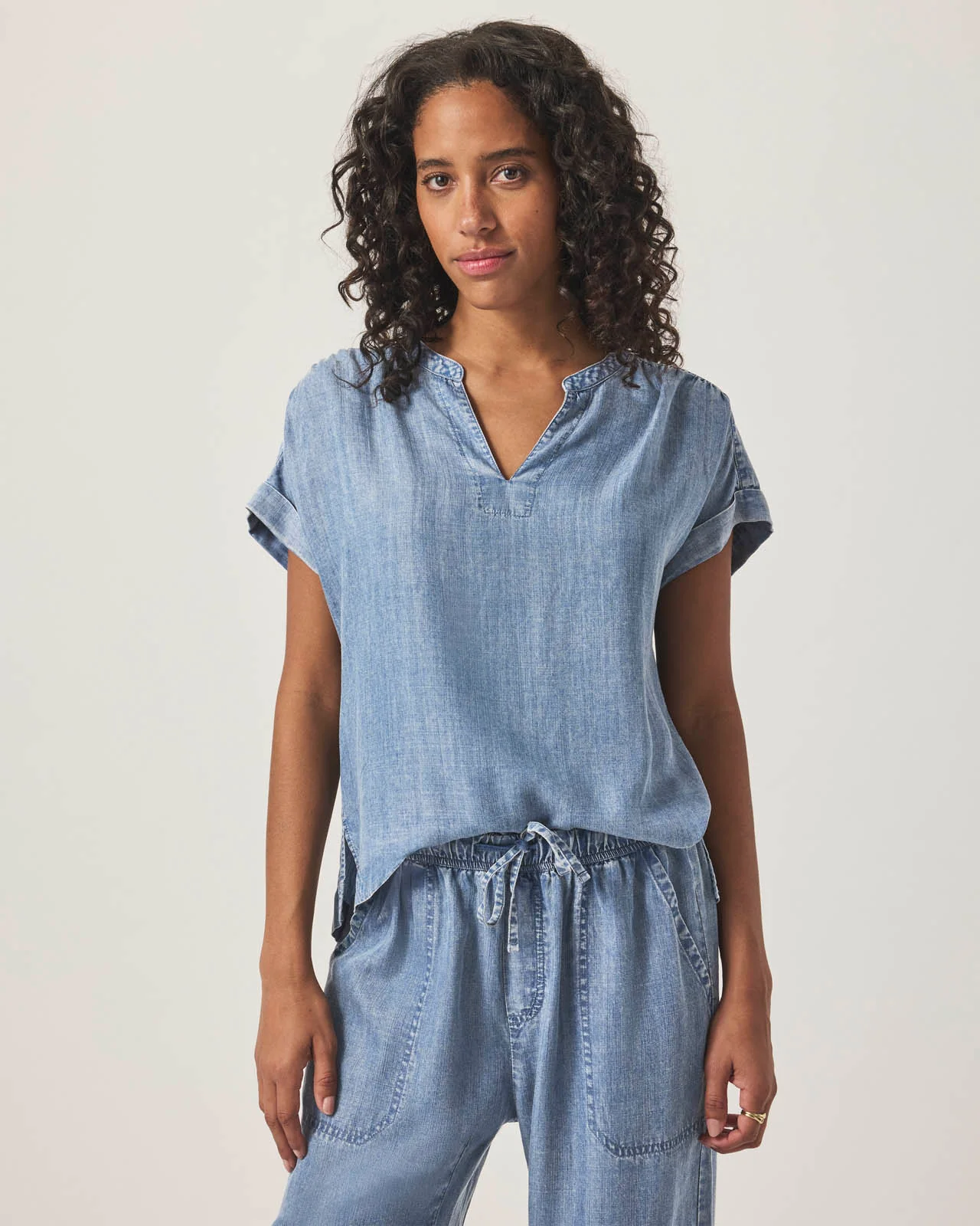 St. Tropez Indigo Blouse