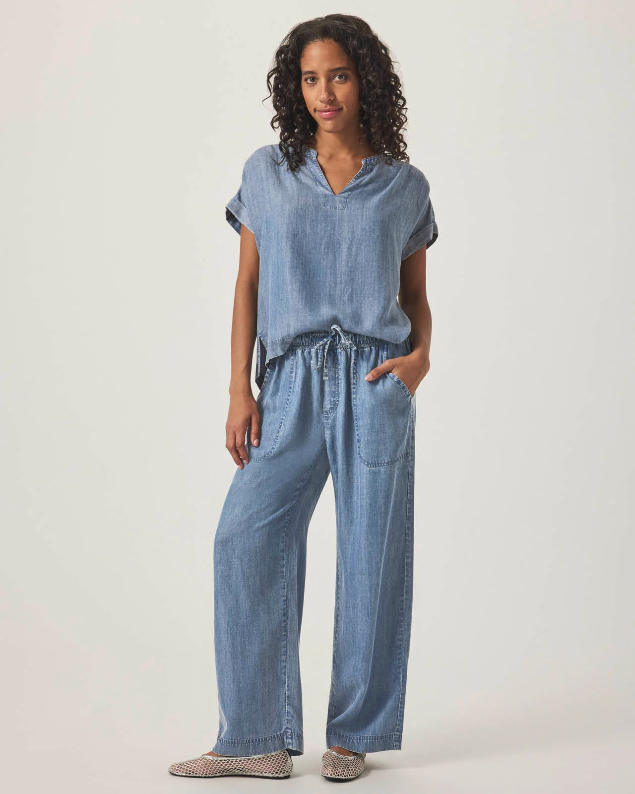St. Tropez Indigo Blouse - Image 5