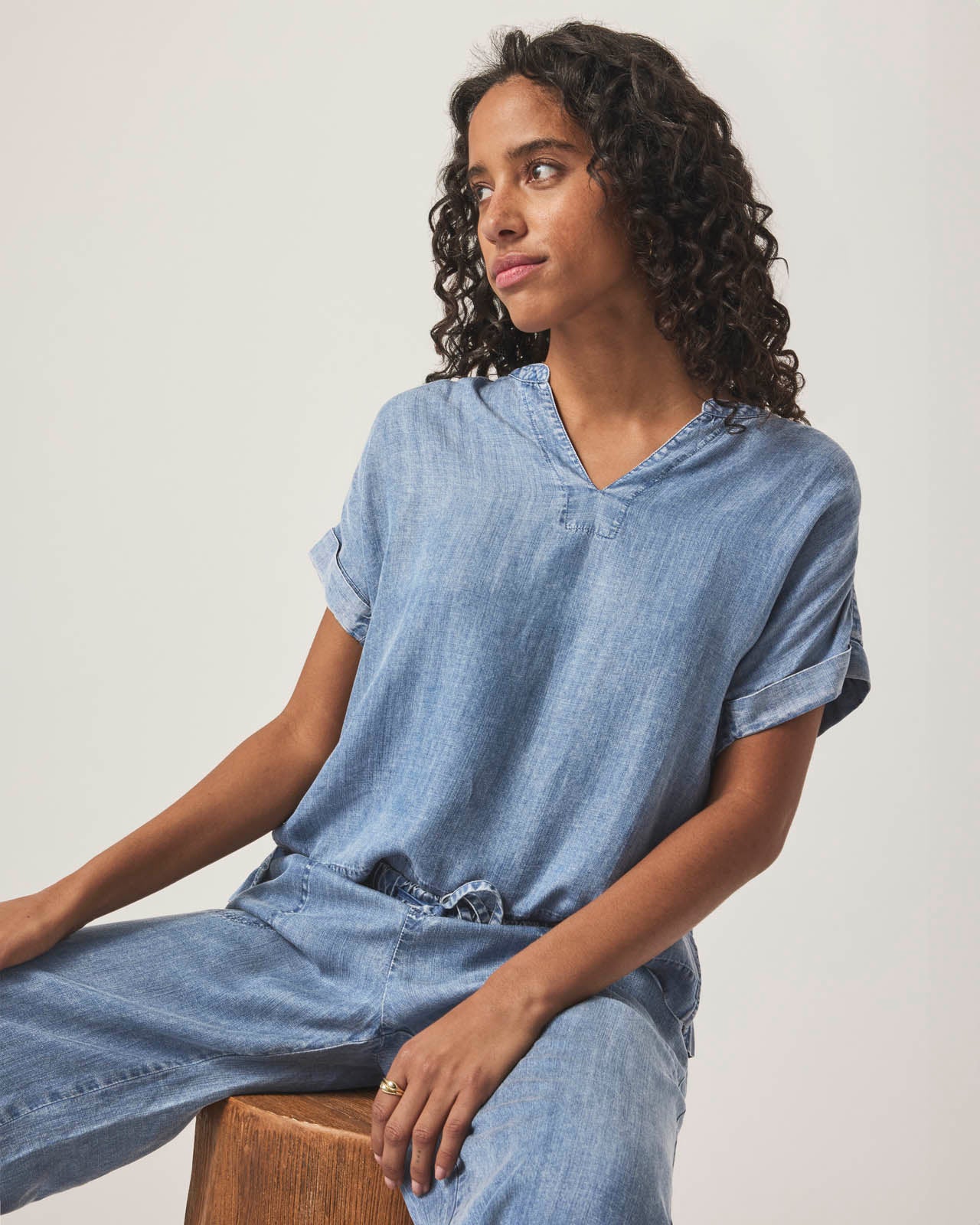 St. Tropez Indigo Blouse - Image 6