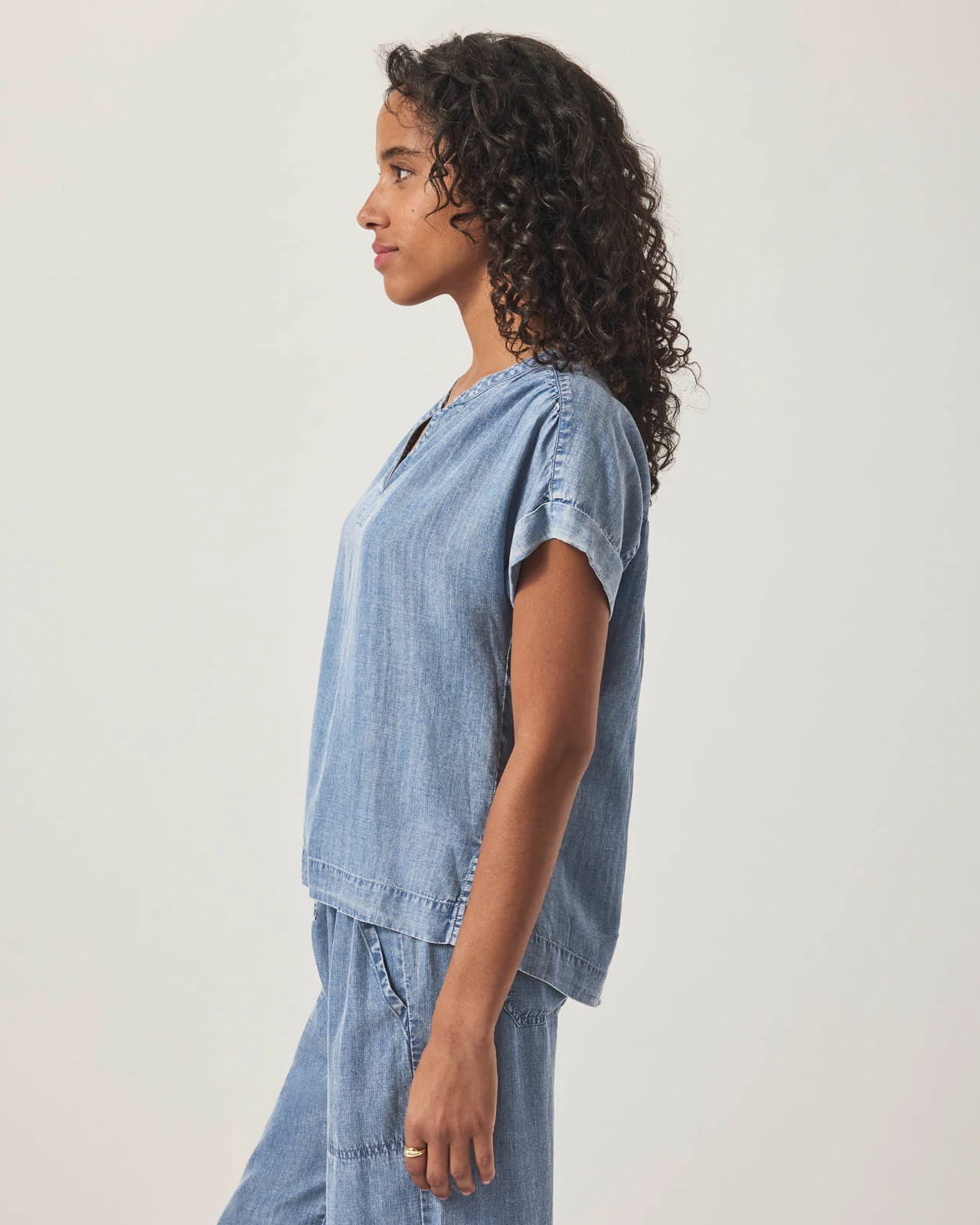 St. Tropez Indigo Blouse - Image 8