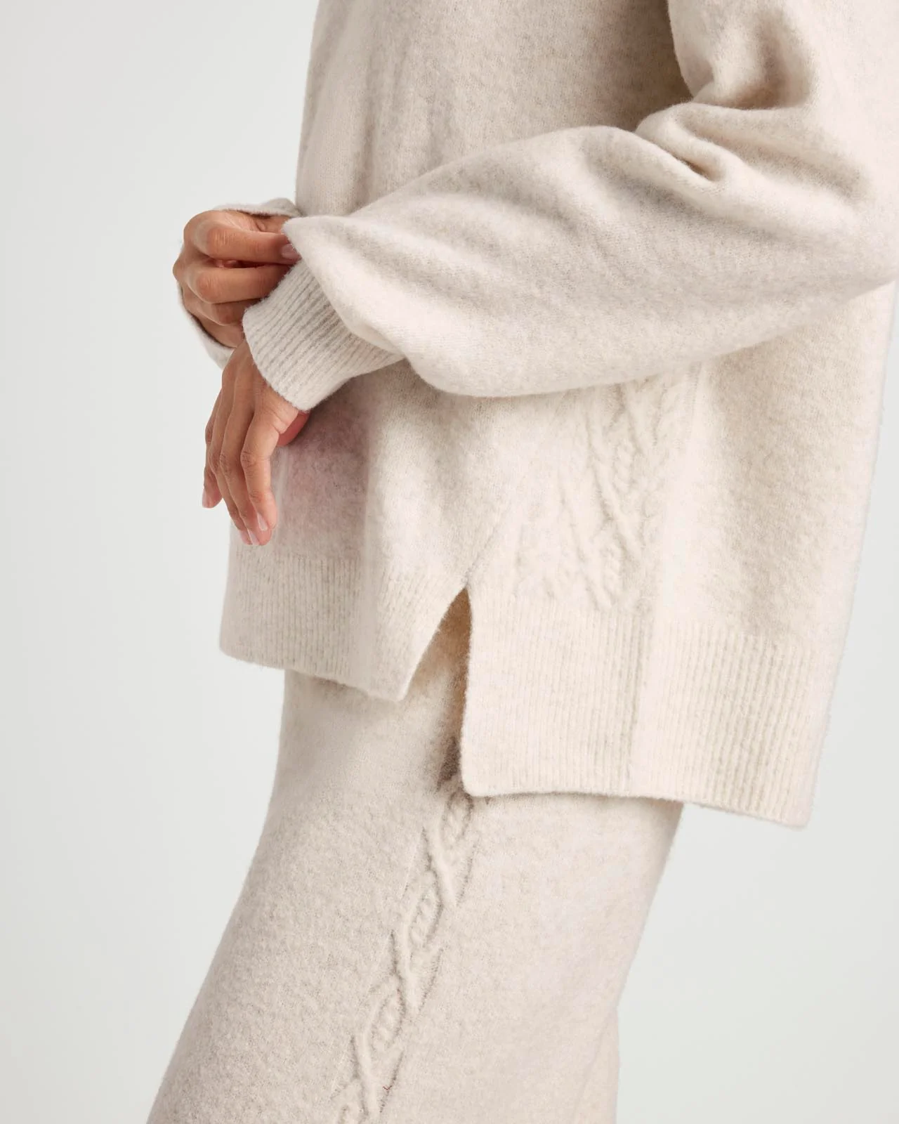 Stassi Cable Crew Sweater - Image 3