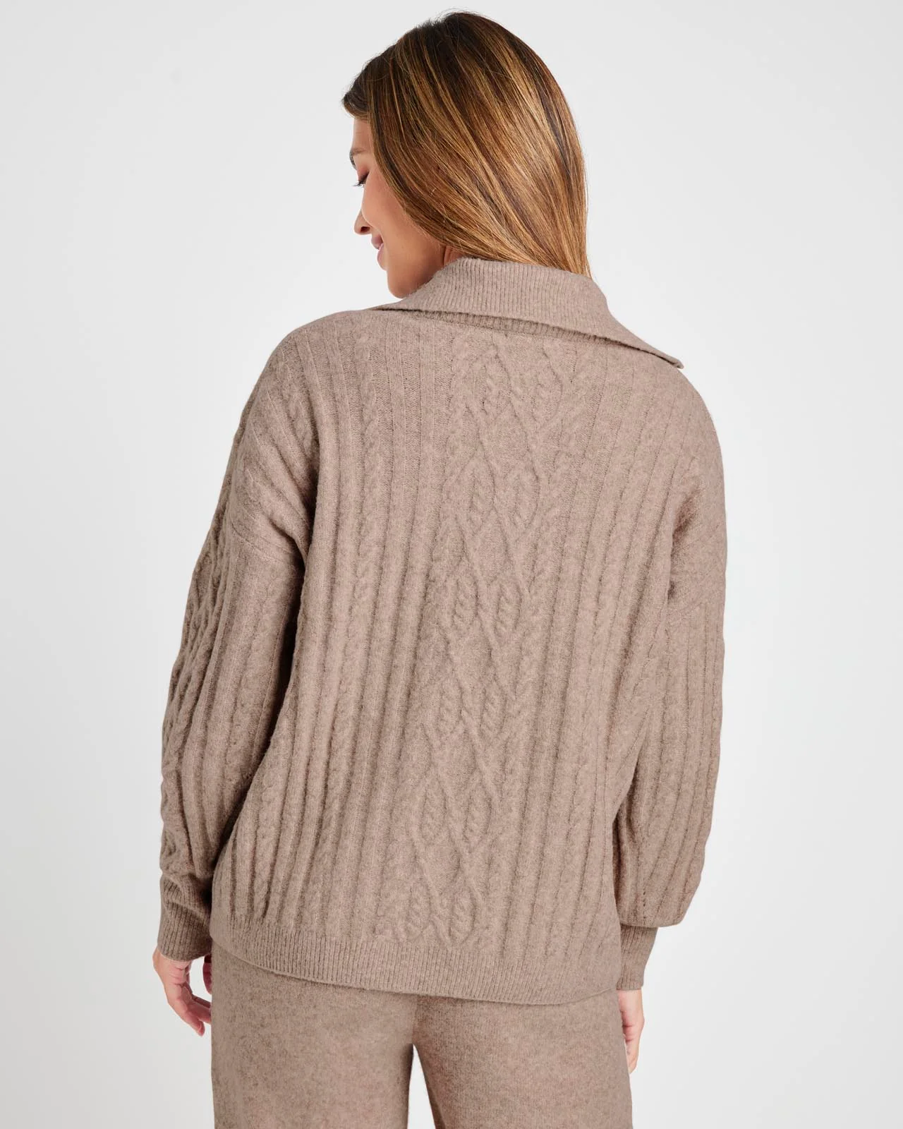 Stassi Cable Polo Sweater - Image 5