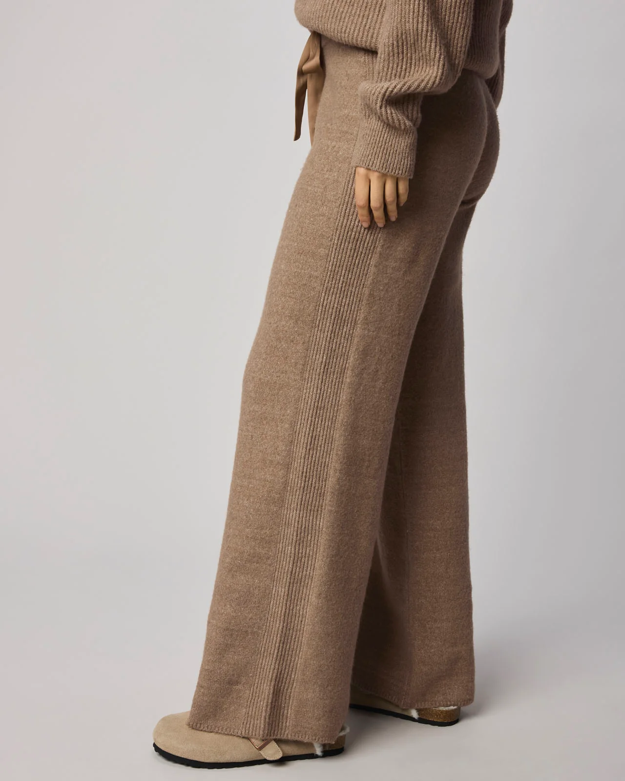 Stassi Satin Tie Sweater Pant - Image 3