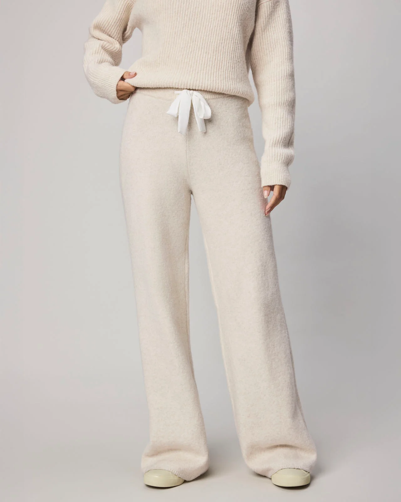 Stassi Satin Tie Sweater Pant - Image 6