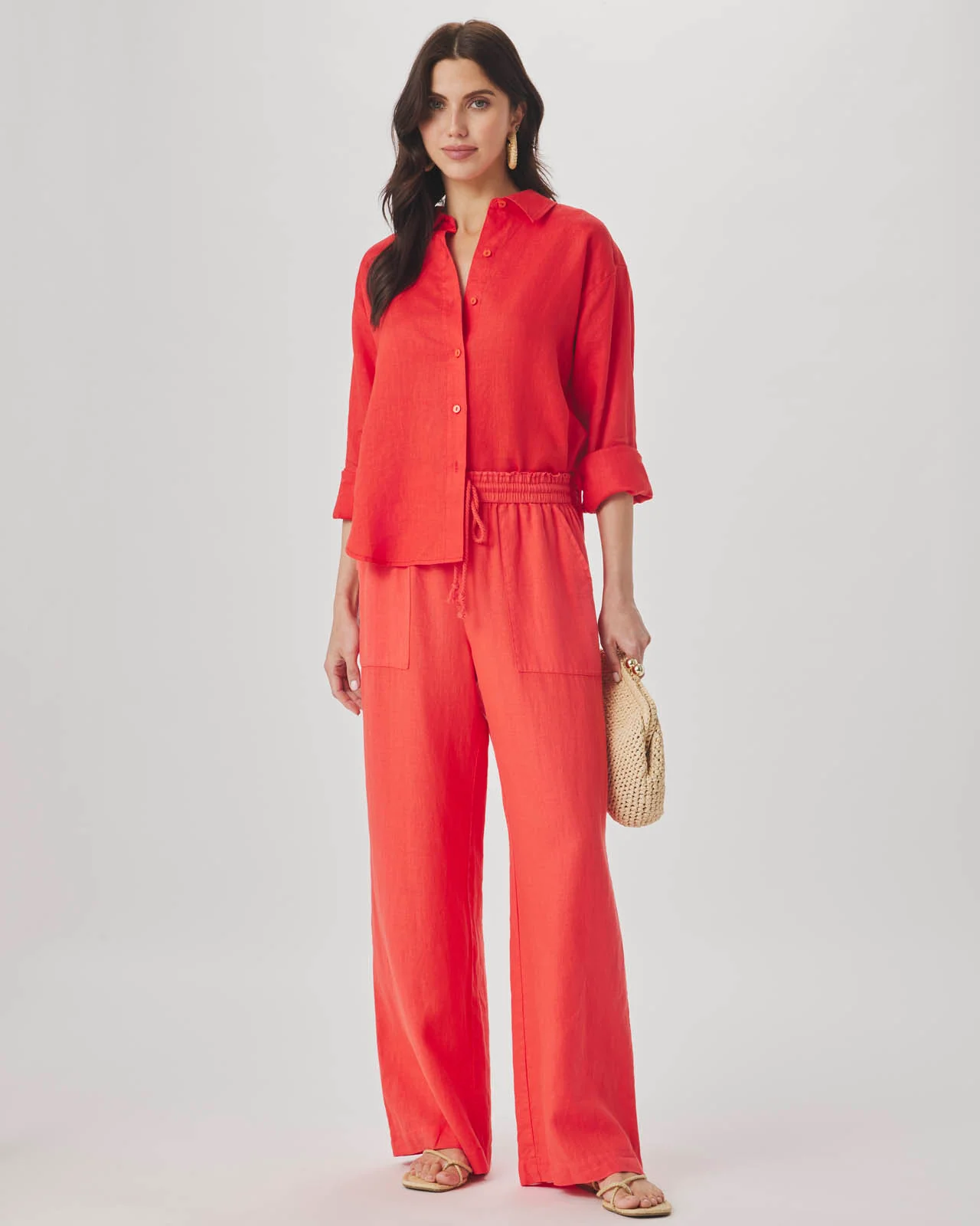 Stella Linen Button Down - Image 3